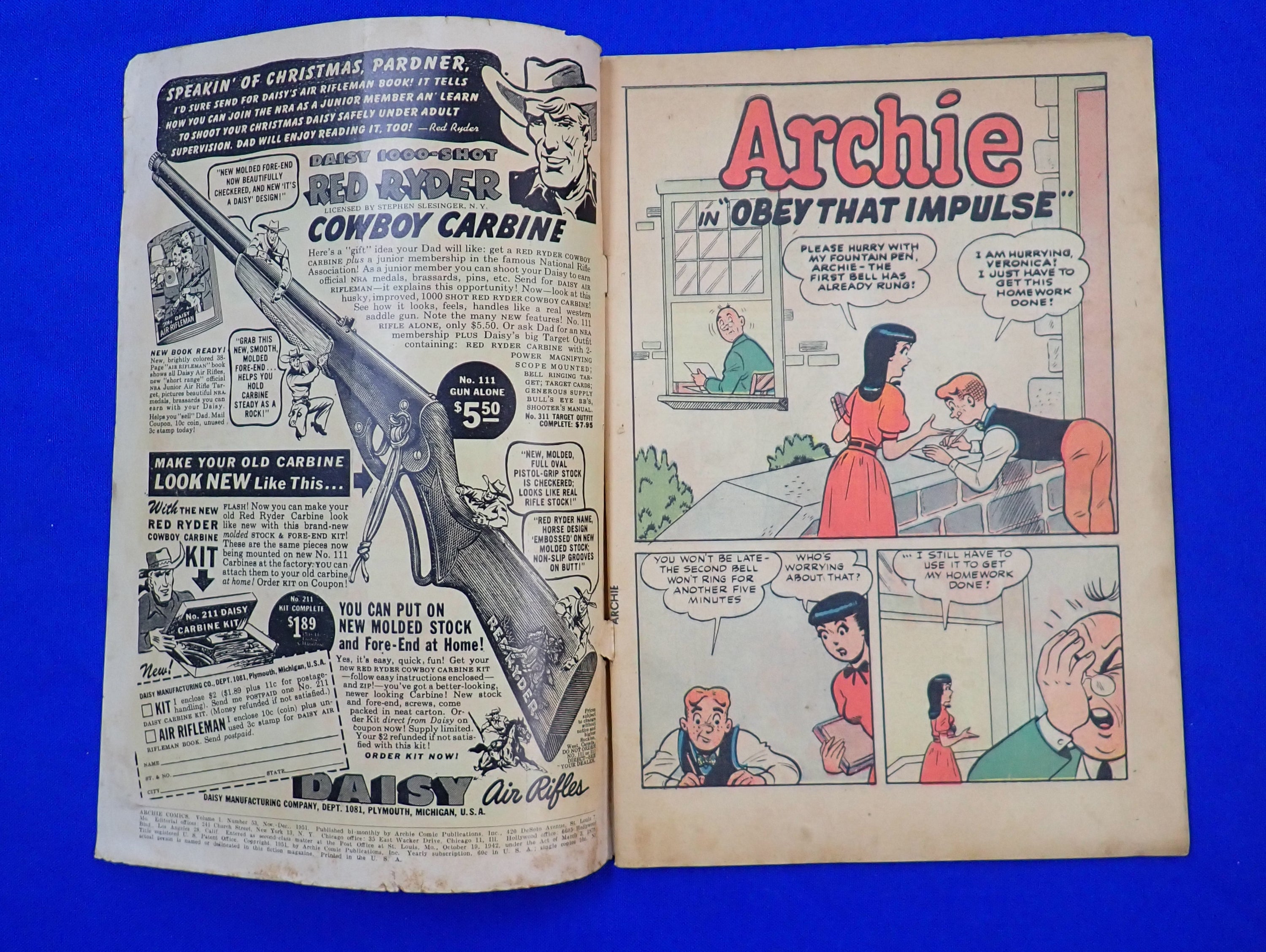 Archie #53 (1951) - VG- (3.5)