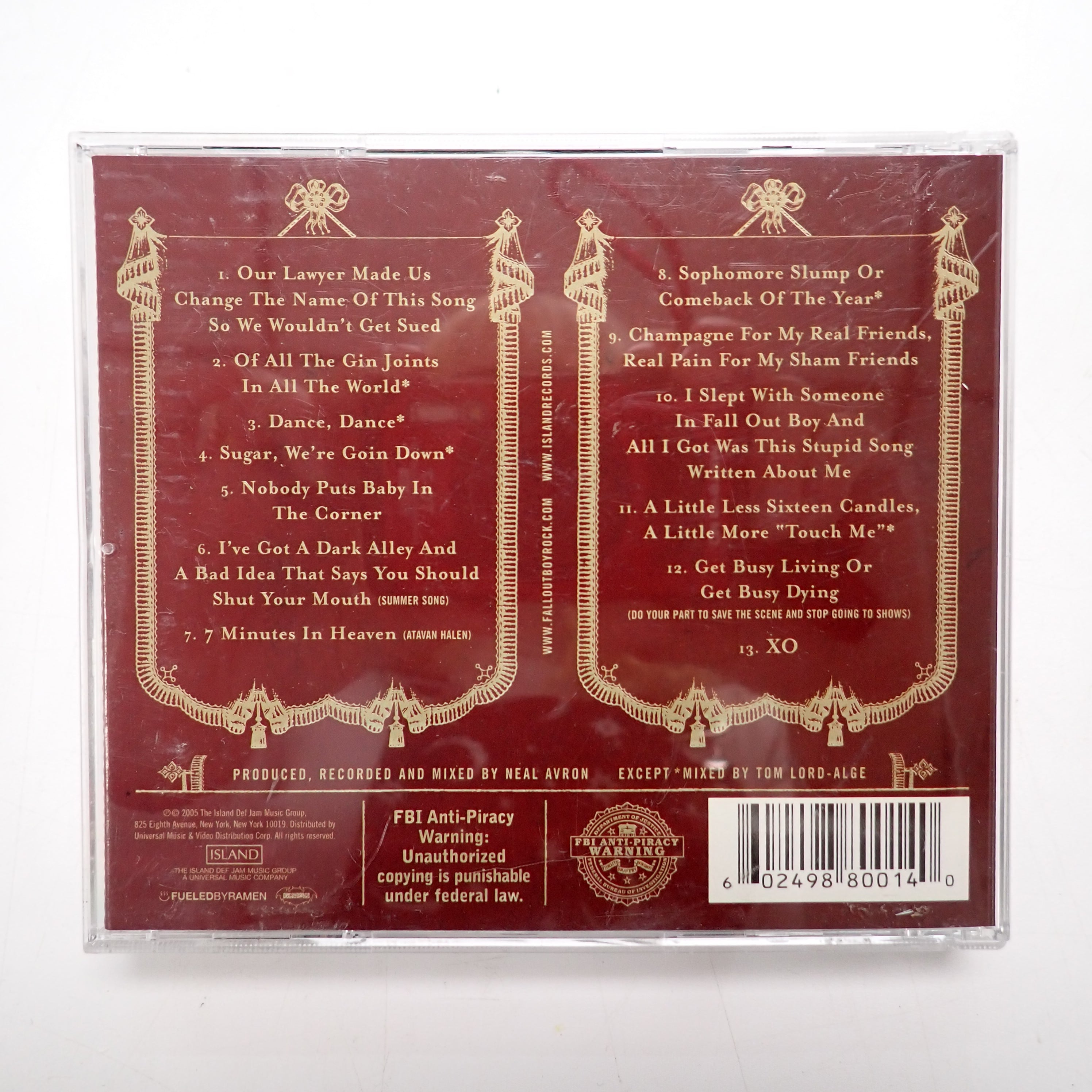 Fall Out Boy - From Under the Cork Tree - CD