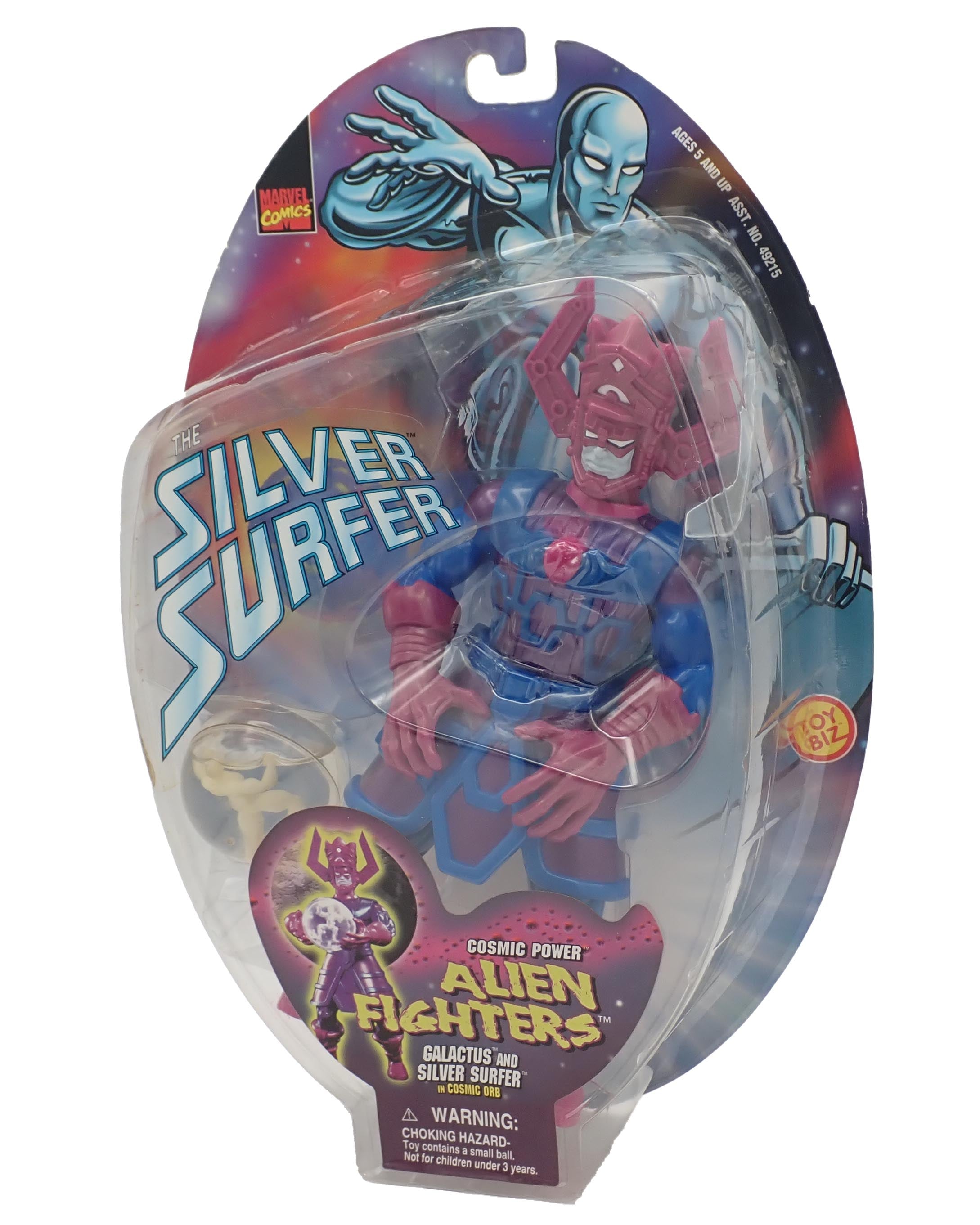 Galactus and SIlver in Cosmic Orb - Cosmic Power Alien Fighters Figure