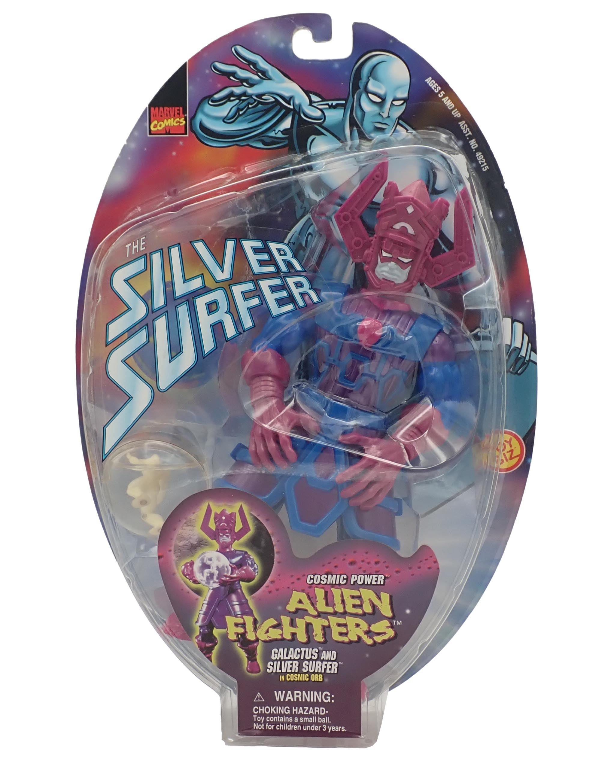 Galactus and SIlver in Cosmic Orb - Cosmic Power Alien Fighters Figure