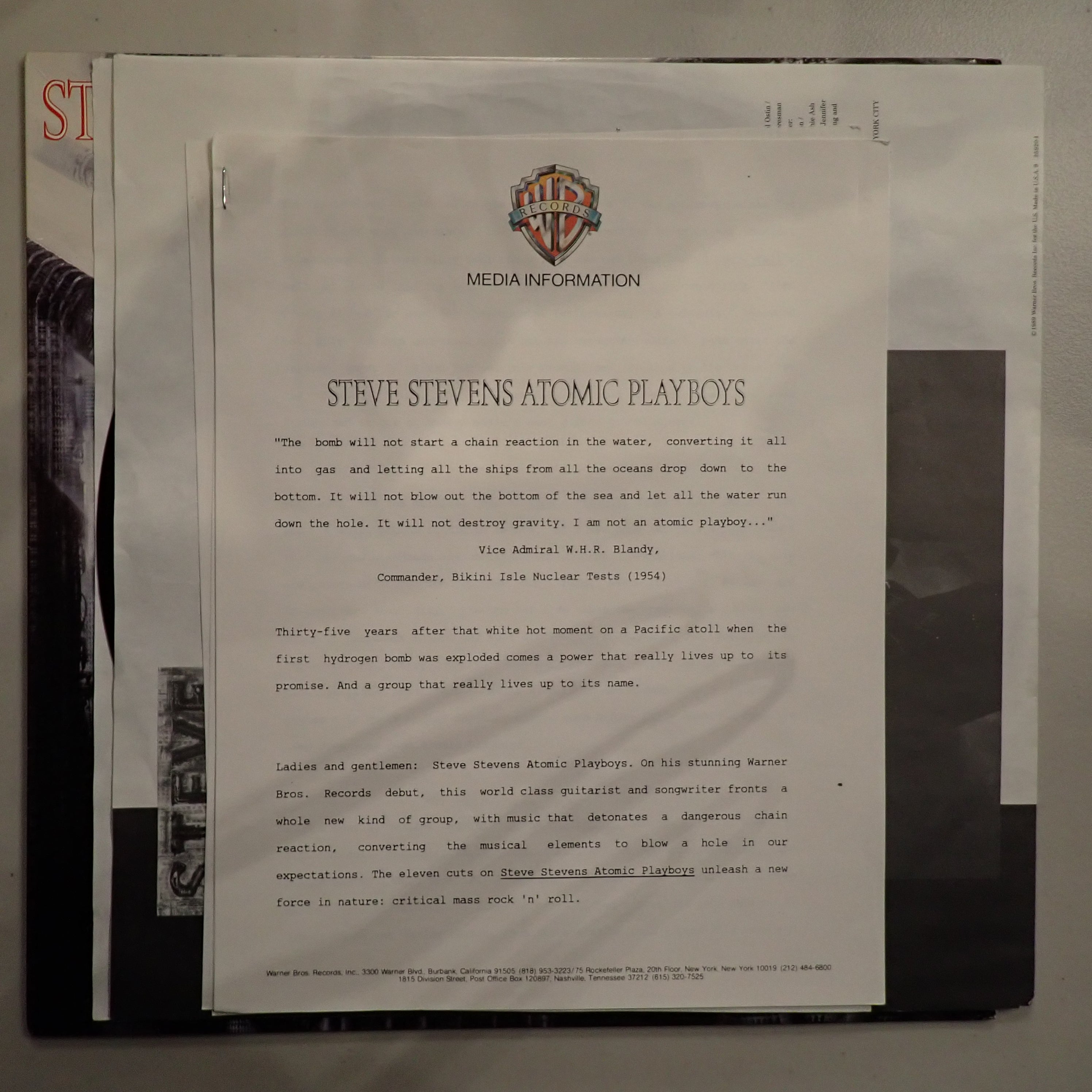 Steve Stevens - Atomic Playboys