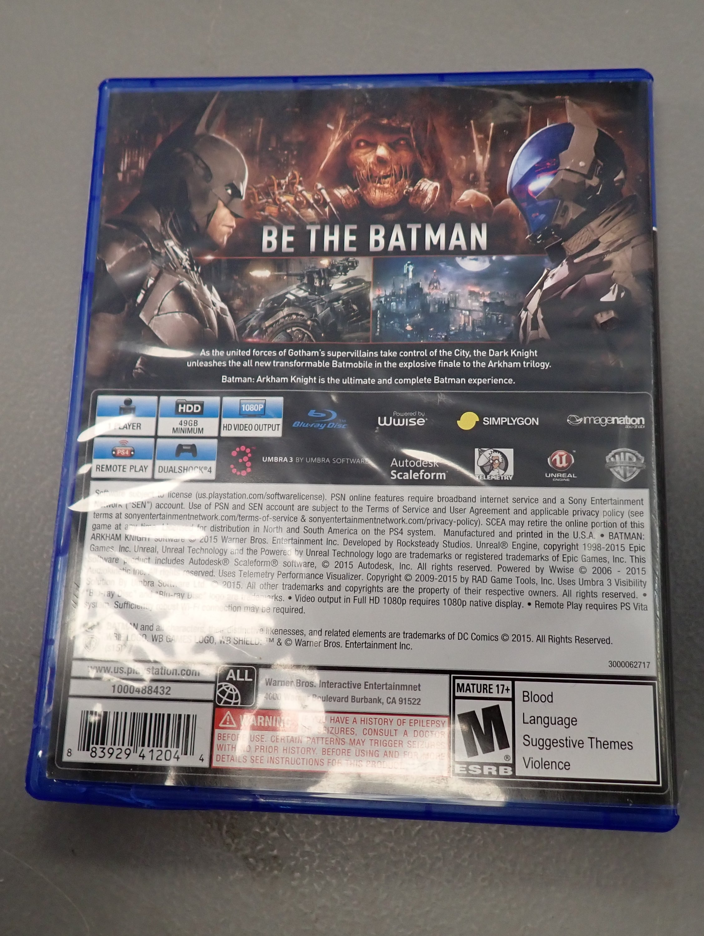 Batman Arkham Knight - PS4
