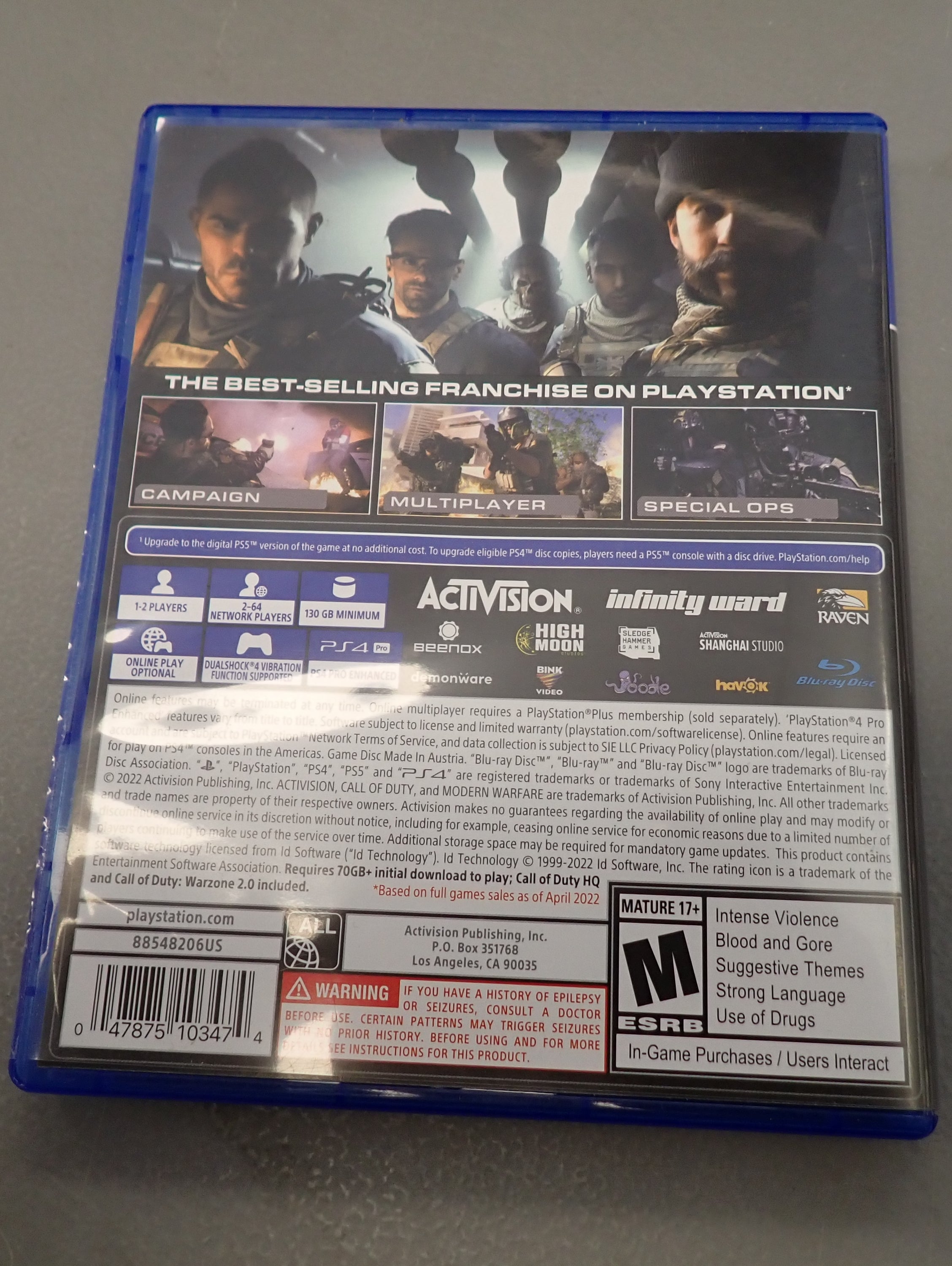 Call of Duty Modern Warfare 2 - PS4