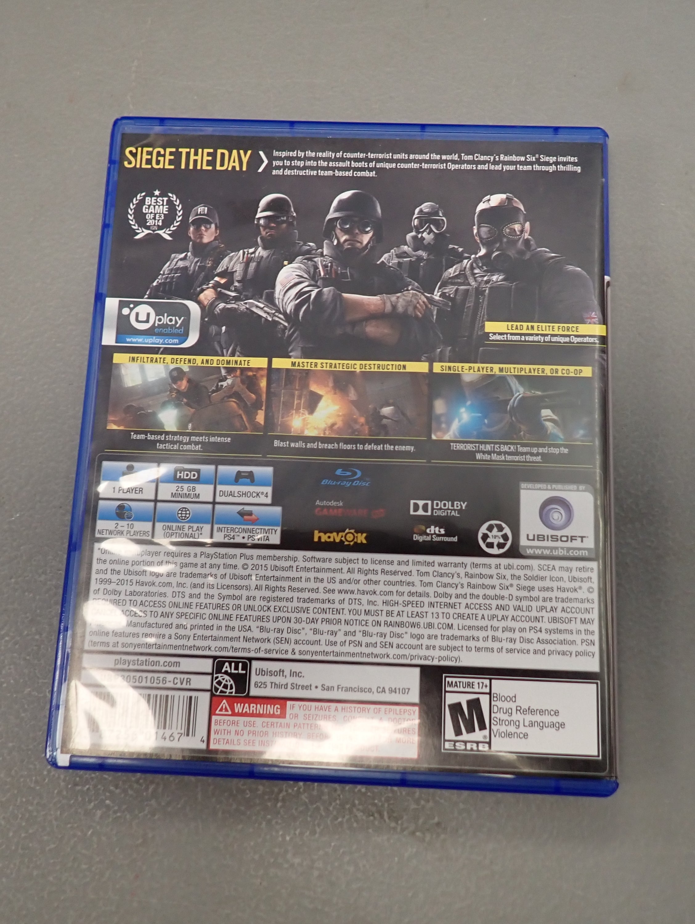 Rainbow Six Siege - PS4