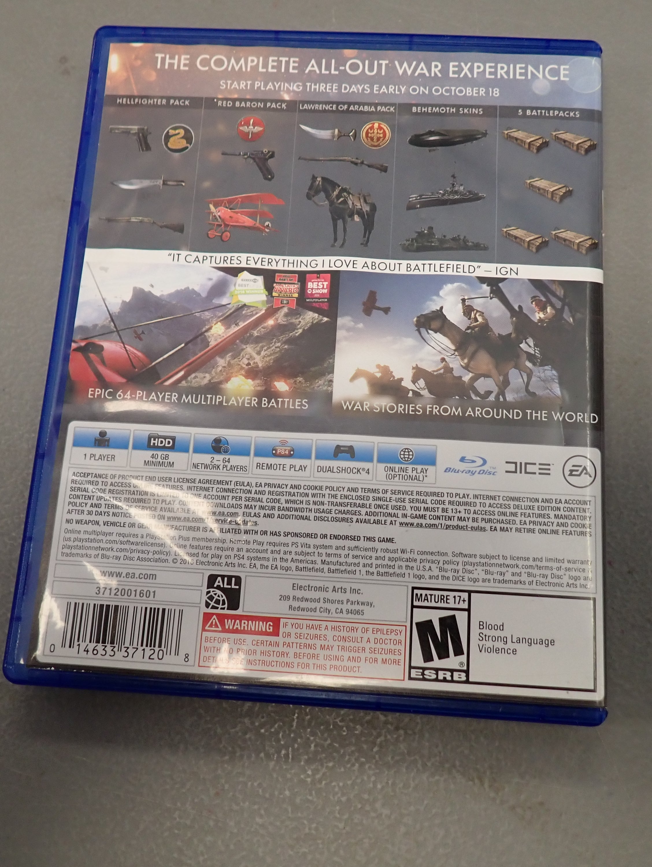Battlefield 1 - PS4