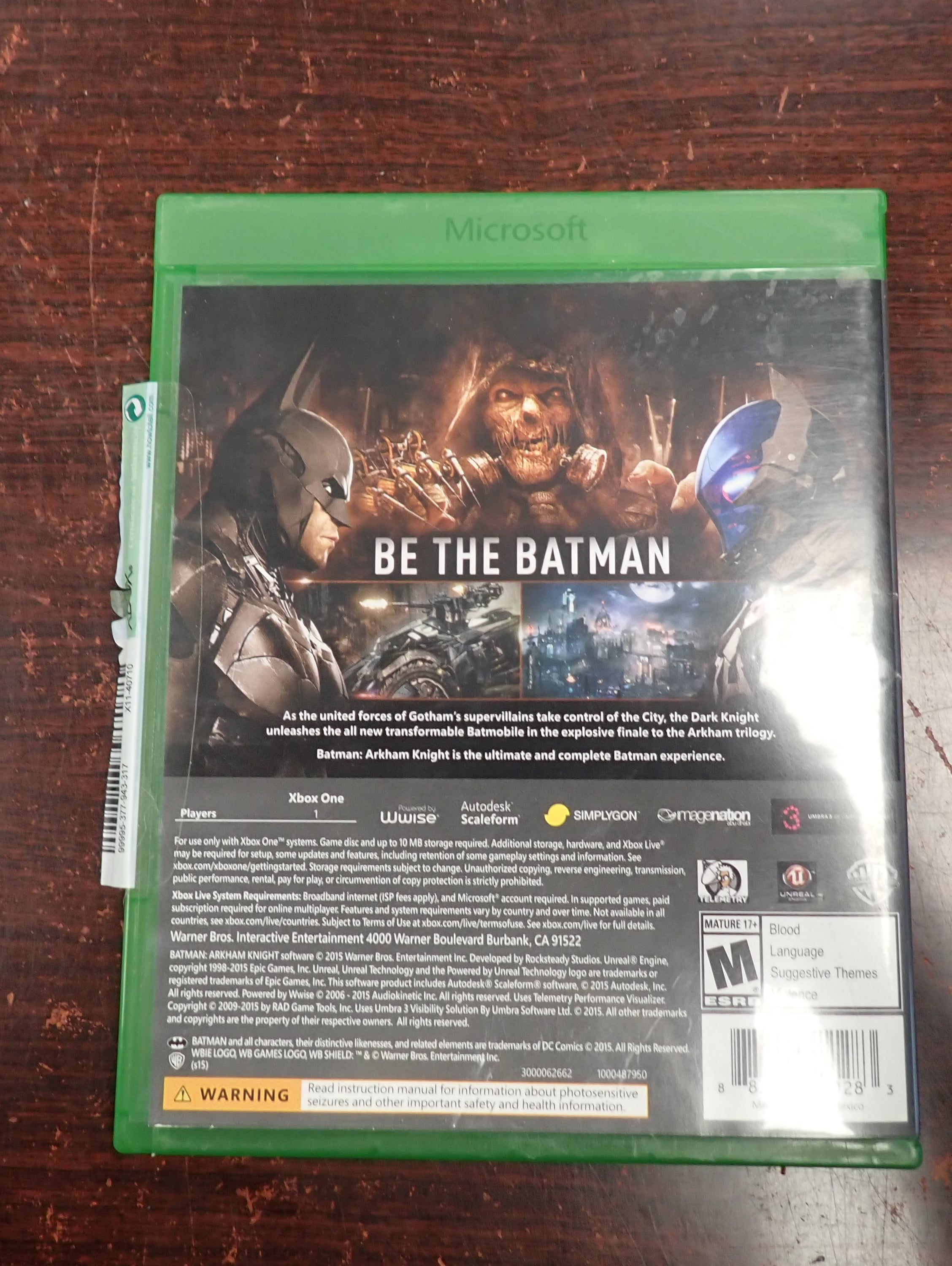 Batman Arkham Knight - Xbox One