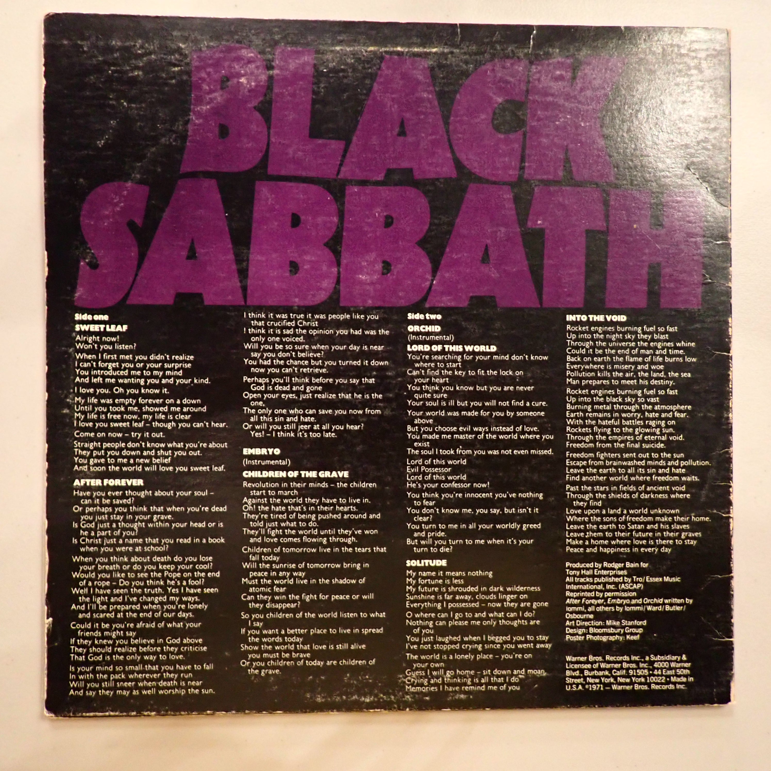 Black Sabbath - Master of Reality