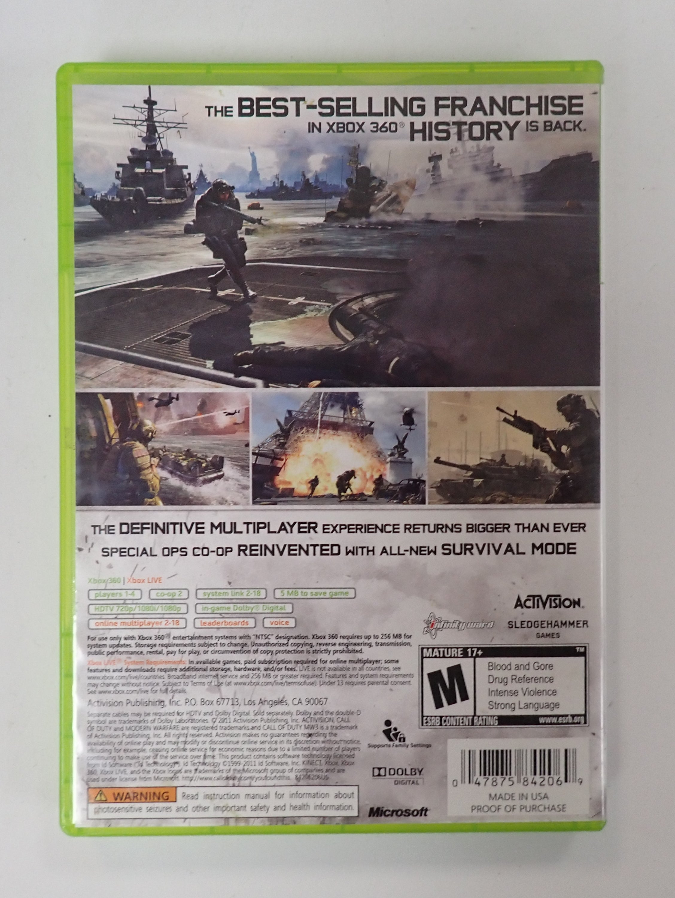 Call of Duty Modern Warfare 3 - Xbox 360
