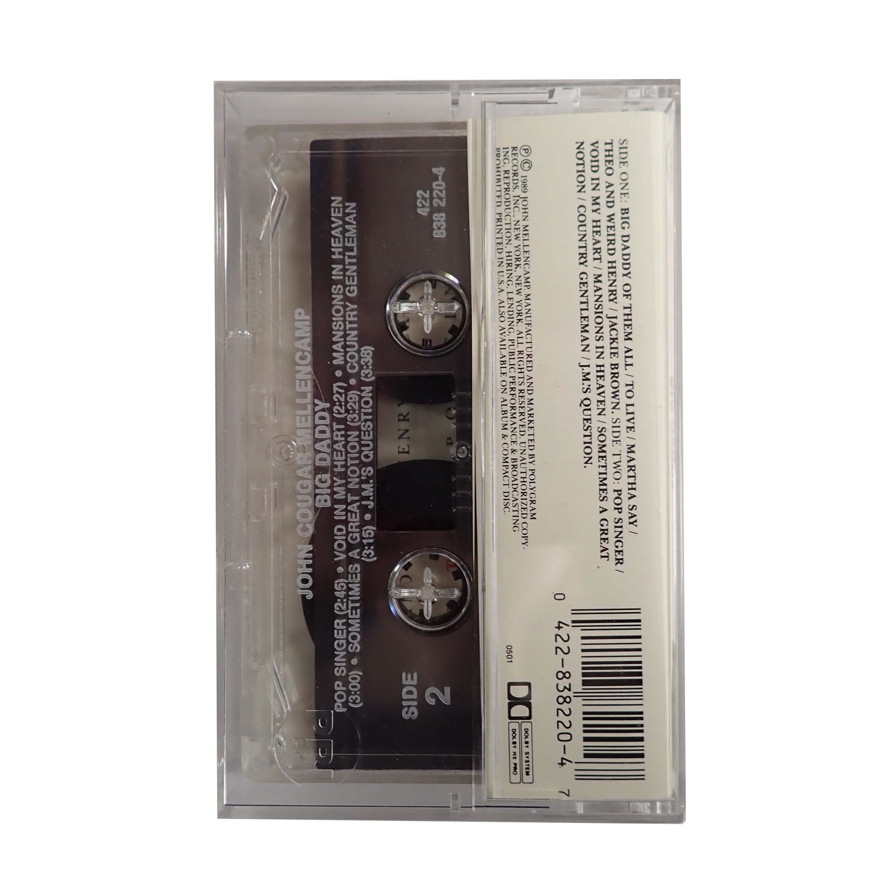 John Cougar Mellencamp - Big Daddy - Cassette Tape