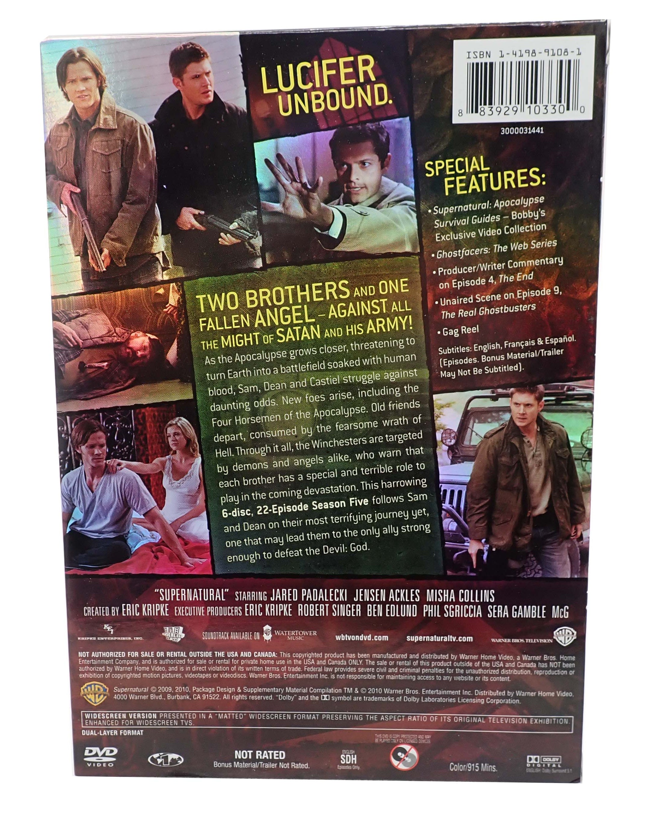 Supernatural: The Complete Season 5 -  Box Set [DVD] (Pre-Owned)