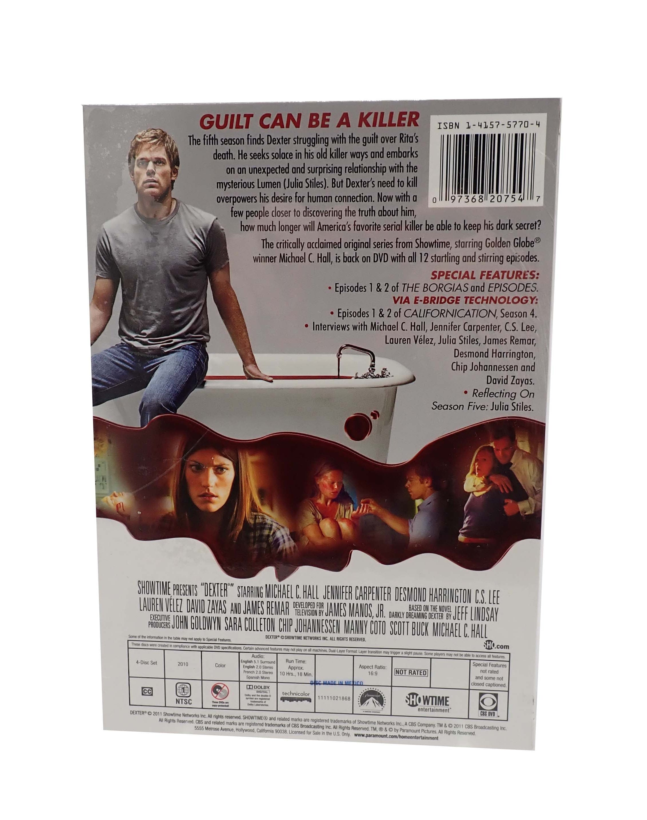Dexter the Fifth Season -  Box Set [DVD] (Pre-Owned)