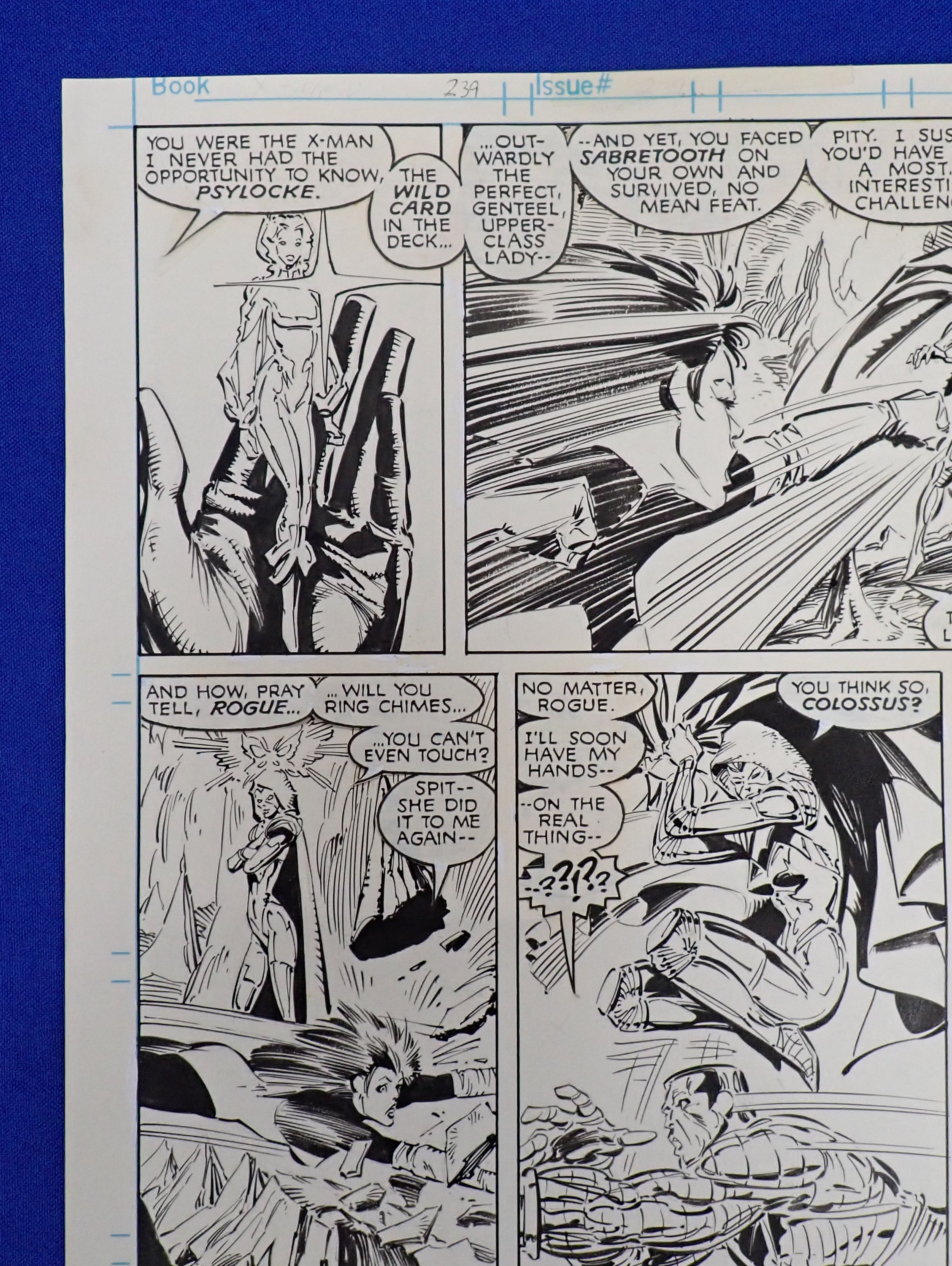 Uncanny X-Men #239 Original Art 1988