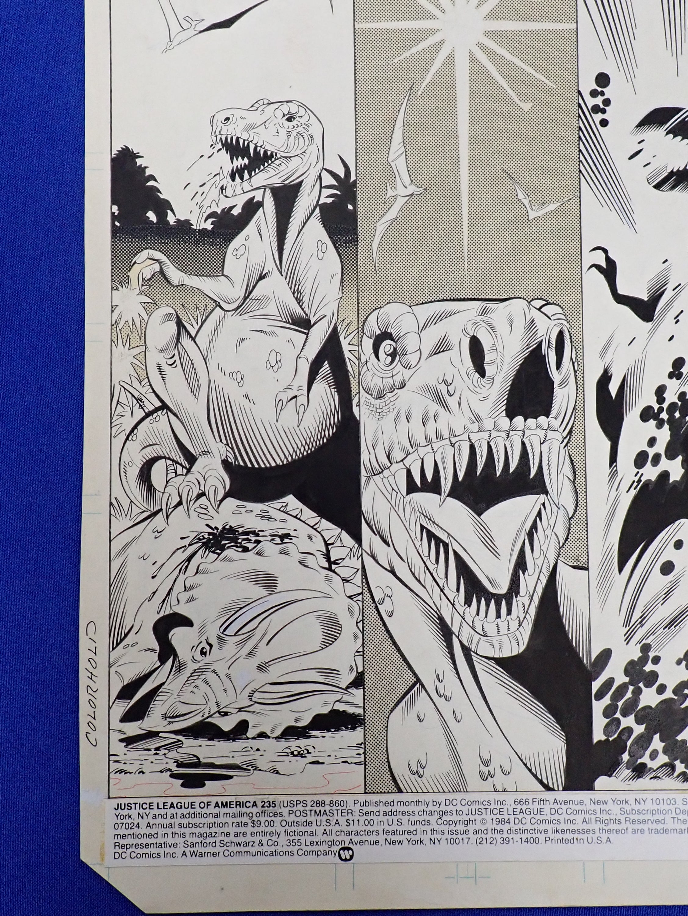 Justice League of America #235 Original Art