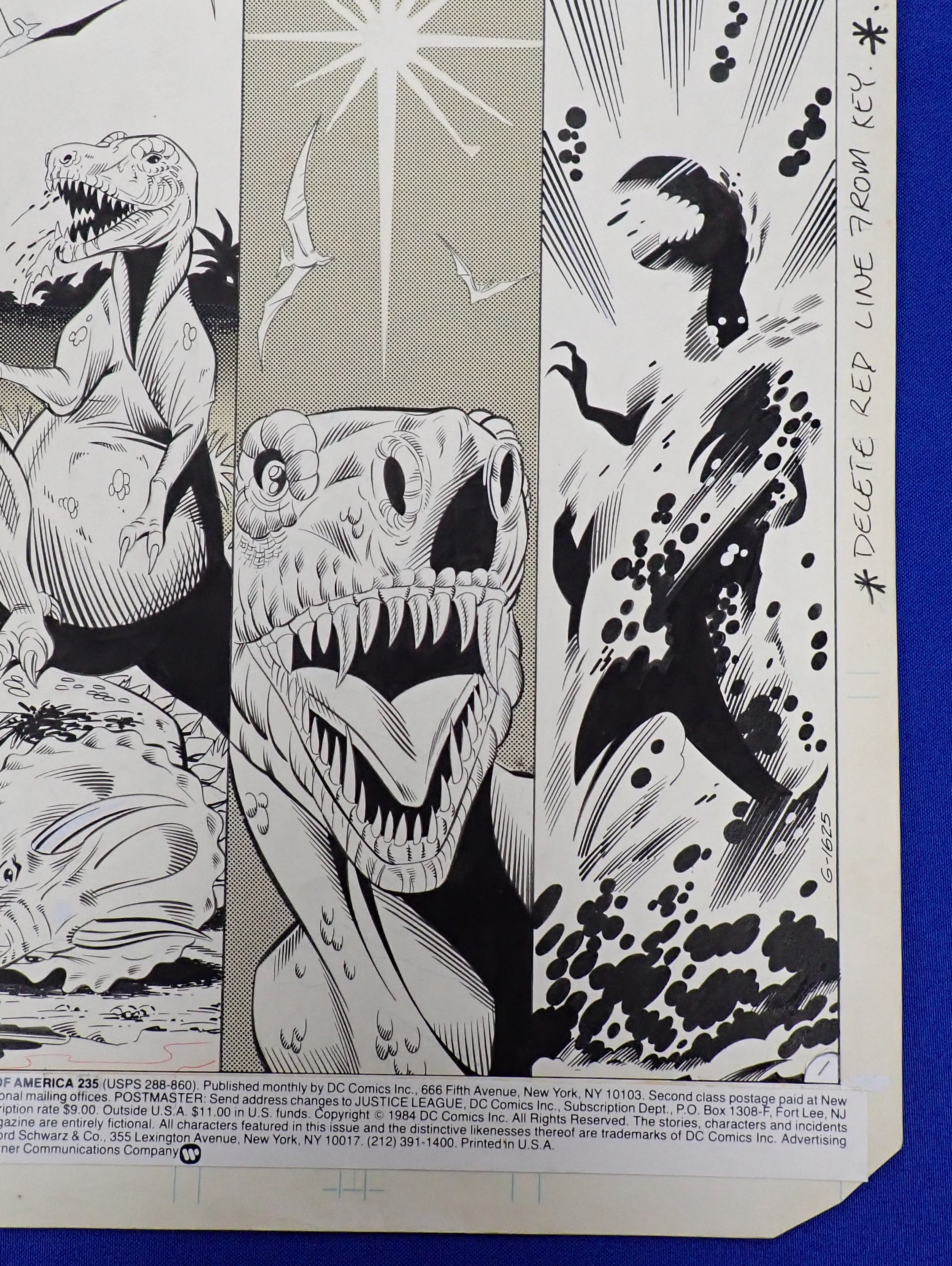 Justice League of America #235 Original Art