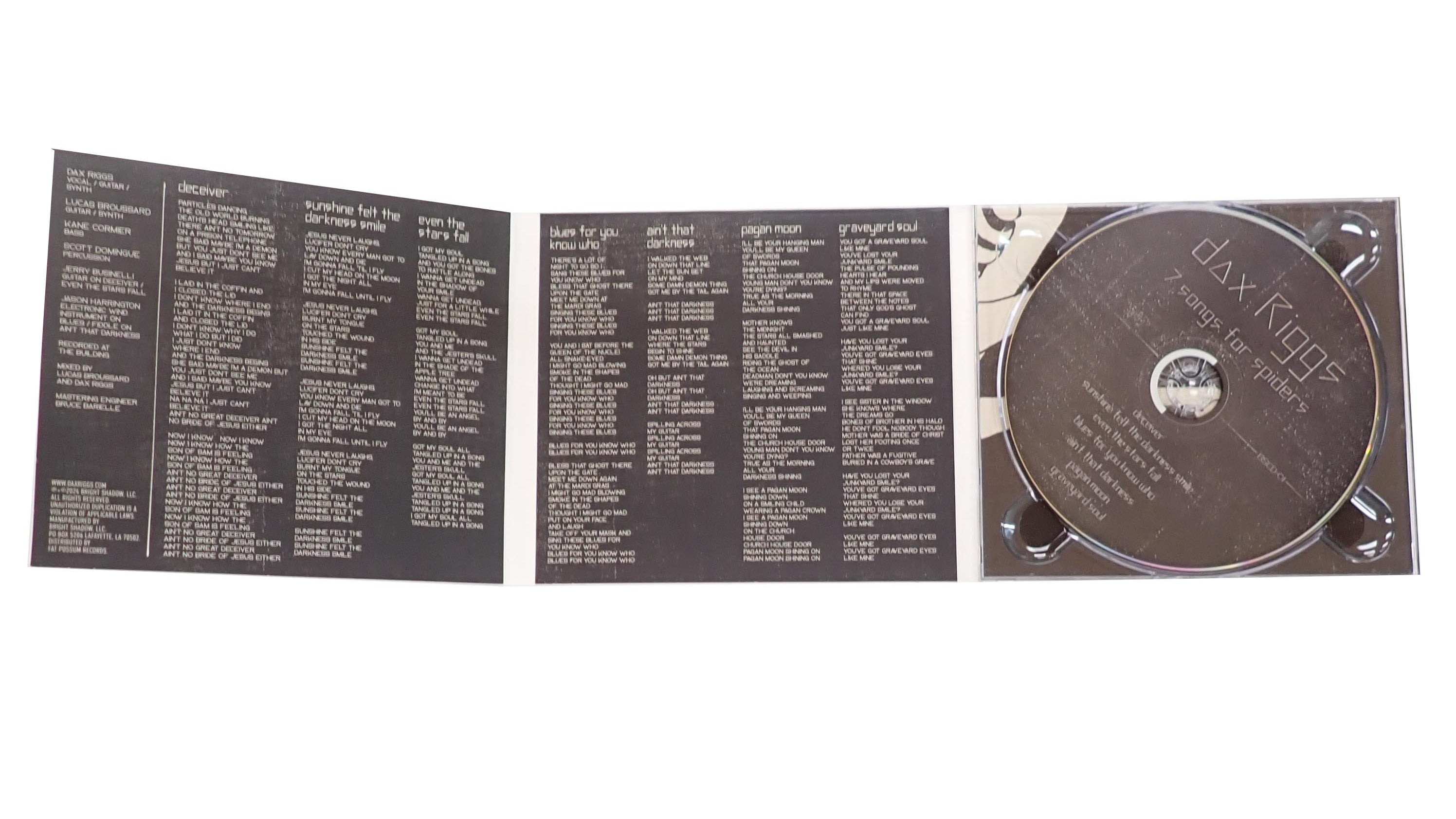 dax Riggz - 7 Songs for Spiders - CD