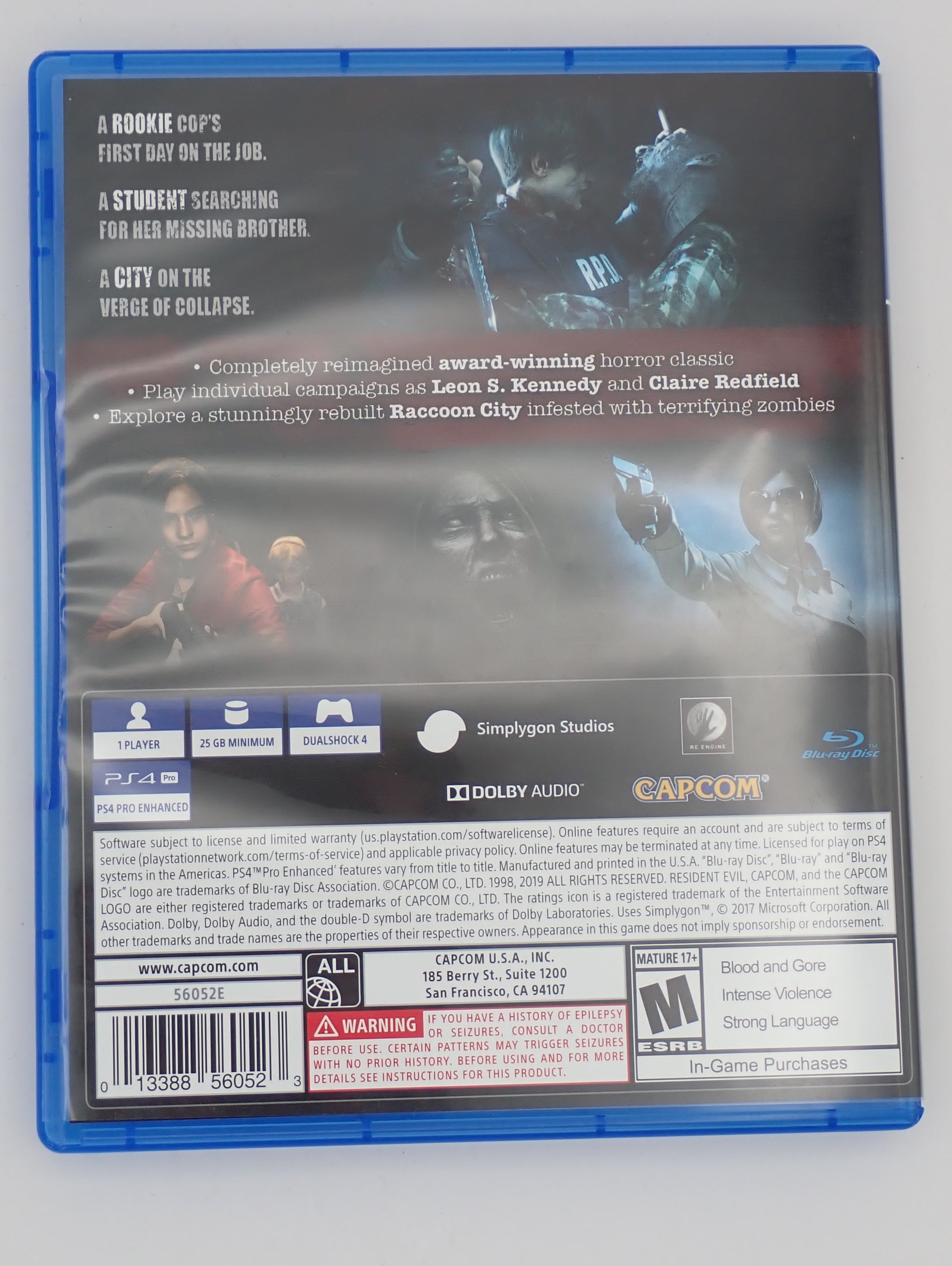Resident Evil 2 - PS4