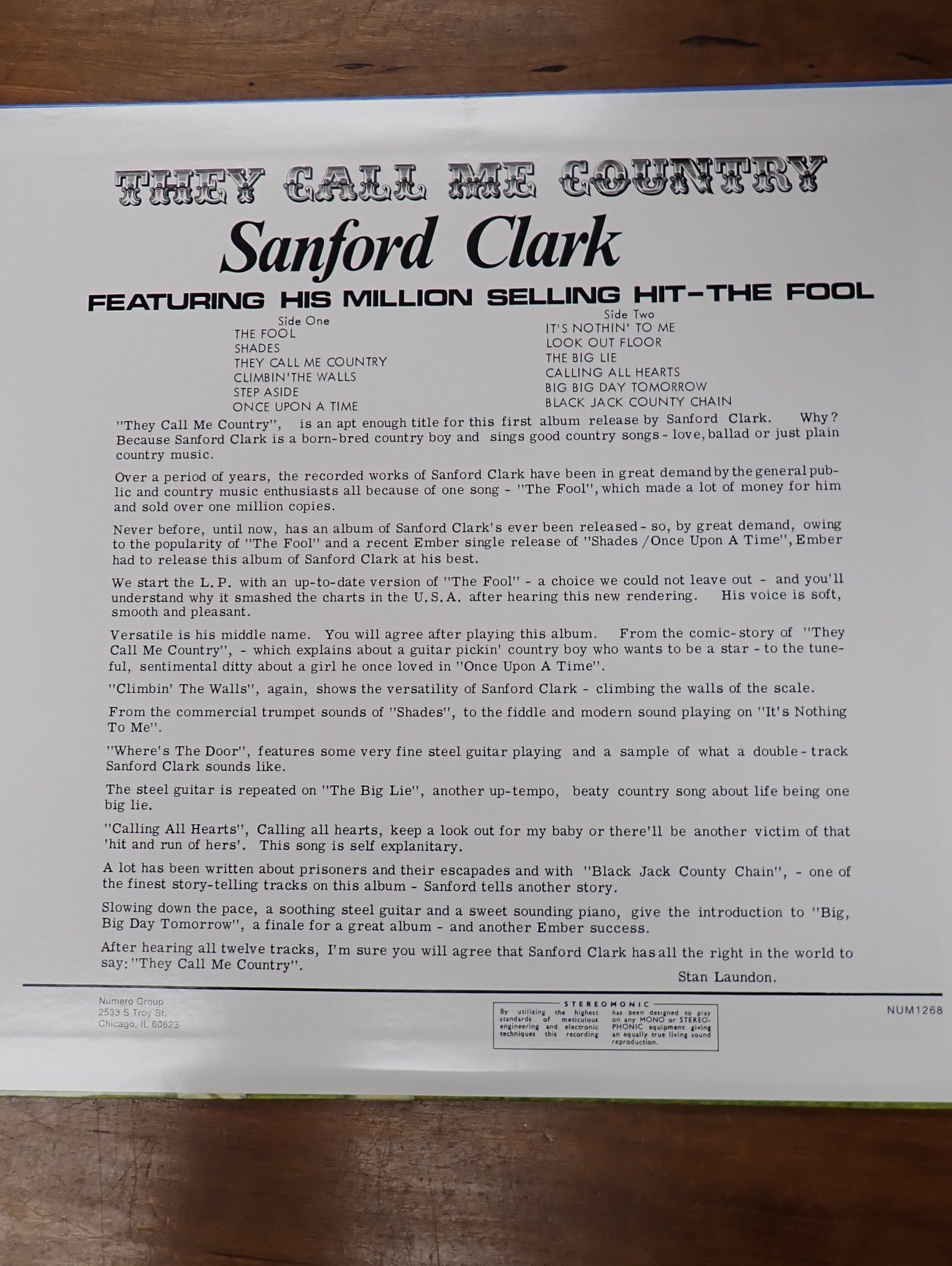 Sanford Clark - They Call me Country