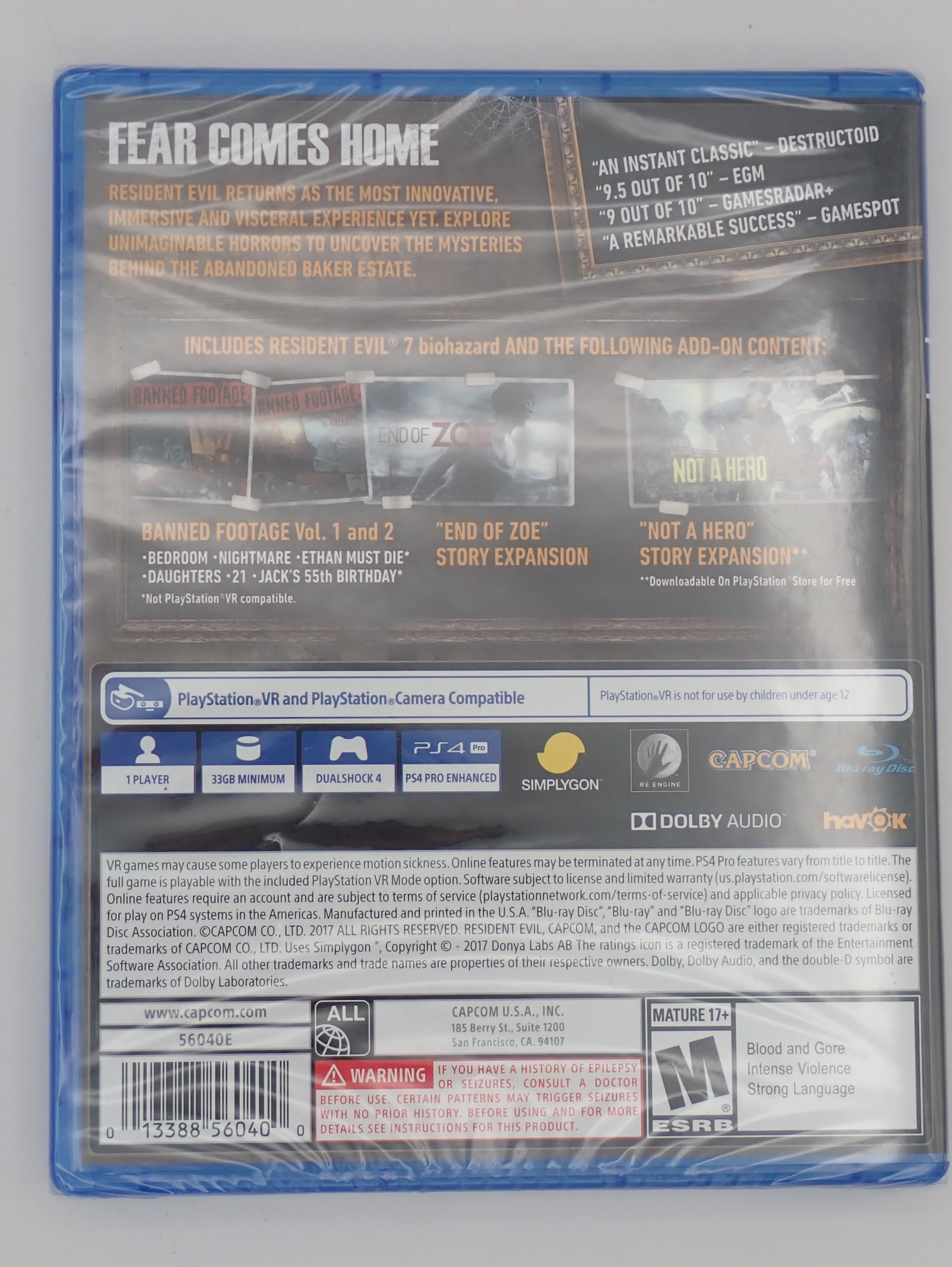 Resident Evil 7 biohazard Gold Edition - PS4