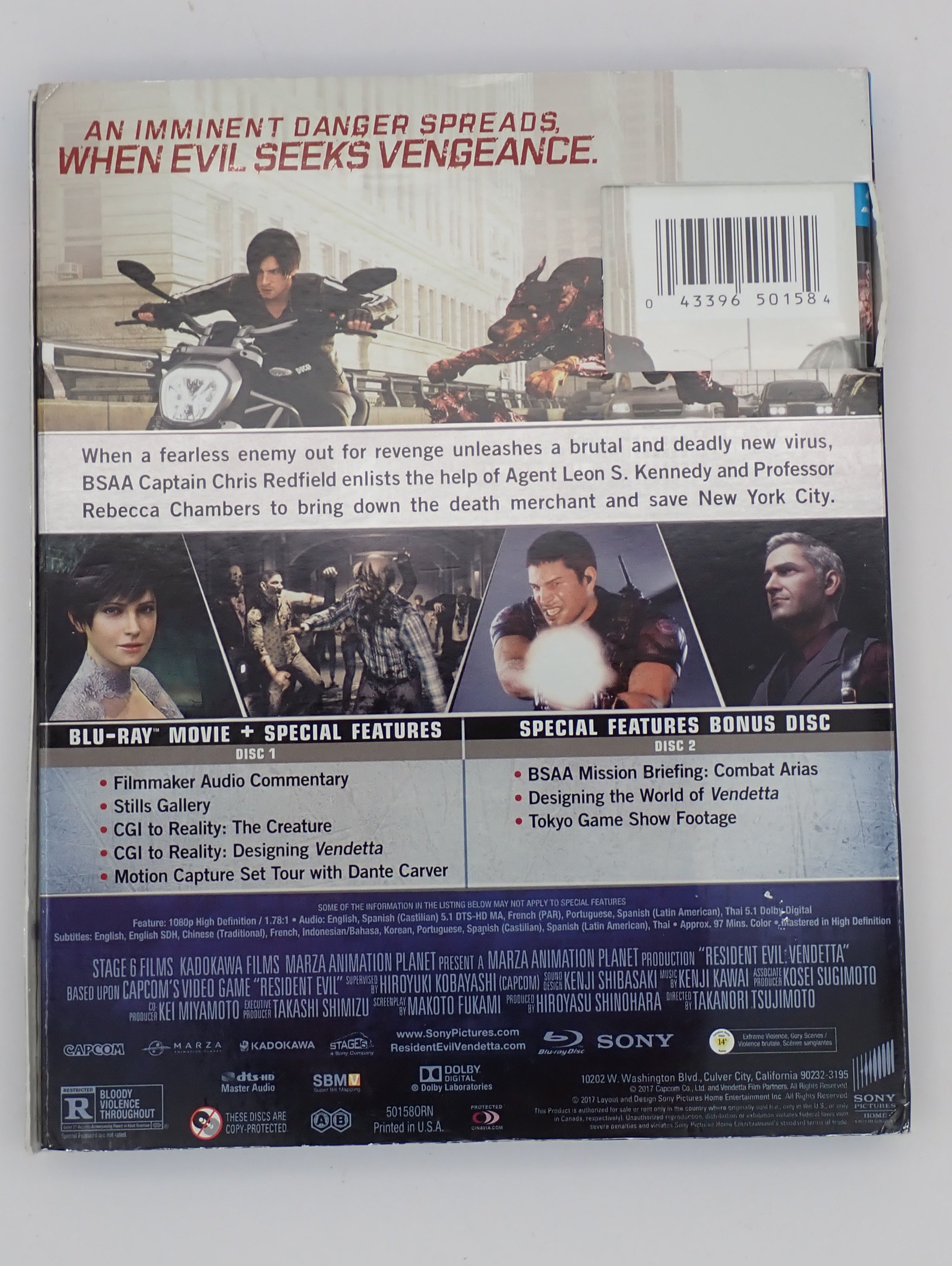 Resident Evil Vendetta - Blu-Ray