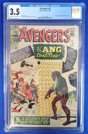 Avengers #8 (1964) - CGC 3.5 - 1st Kang the Conqueror