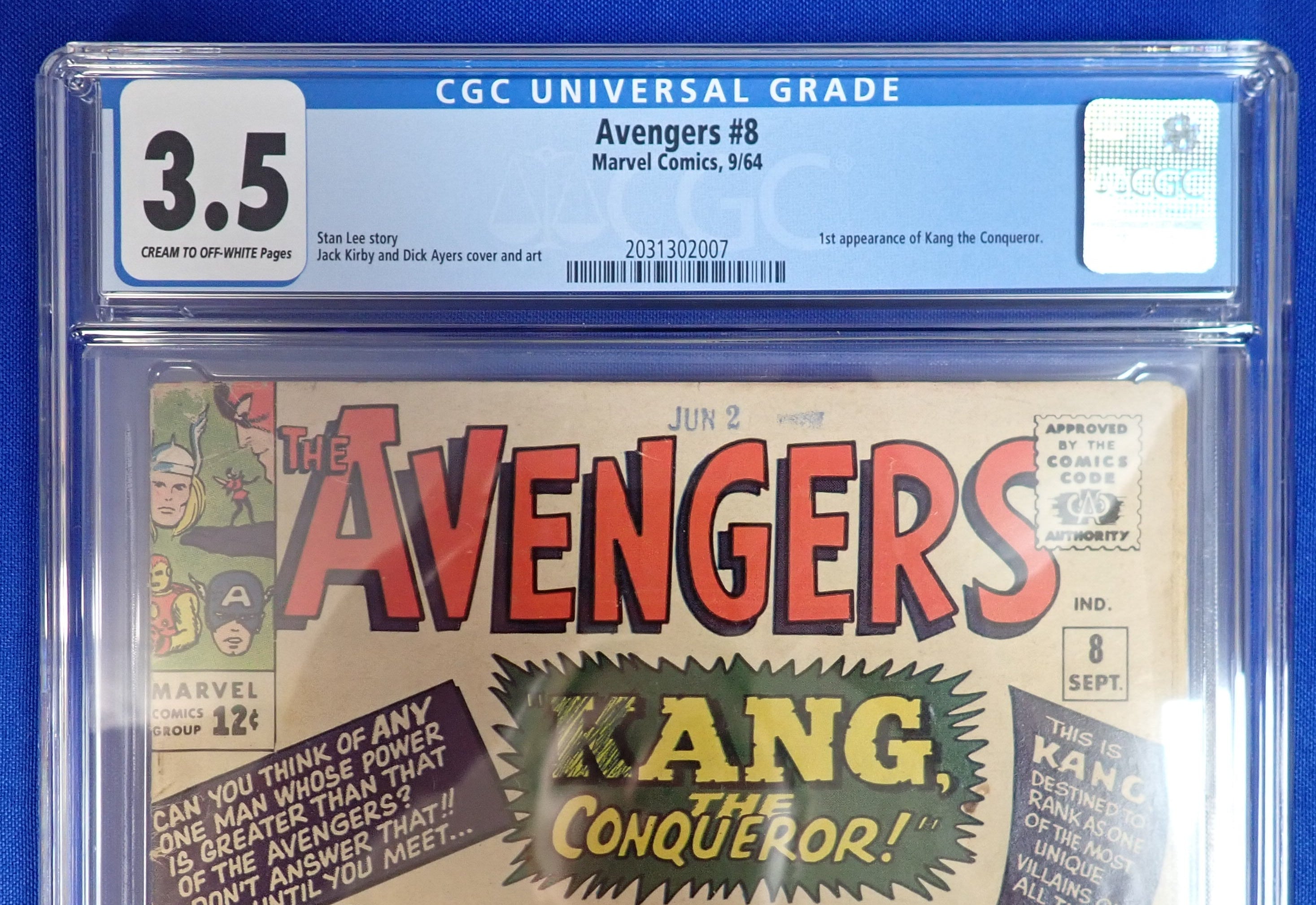 Avengers #8 (1964) - CGC 3.5 - 1st Kang the Conqueror