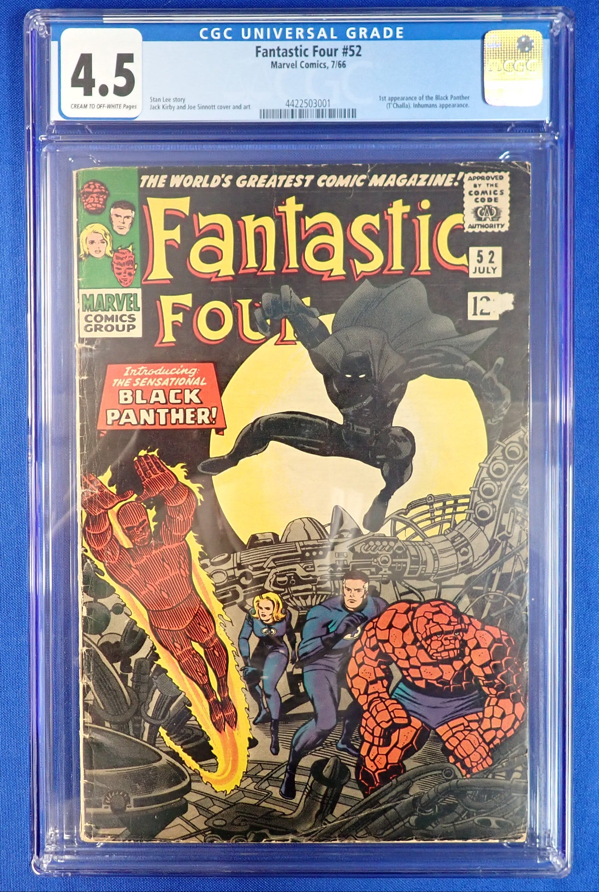 Fantastic Four #52 (1966) - CGC 4.5 - 1st Black Panther