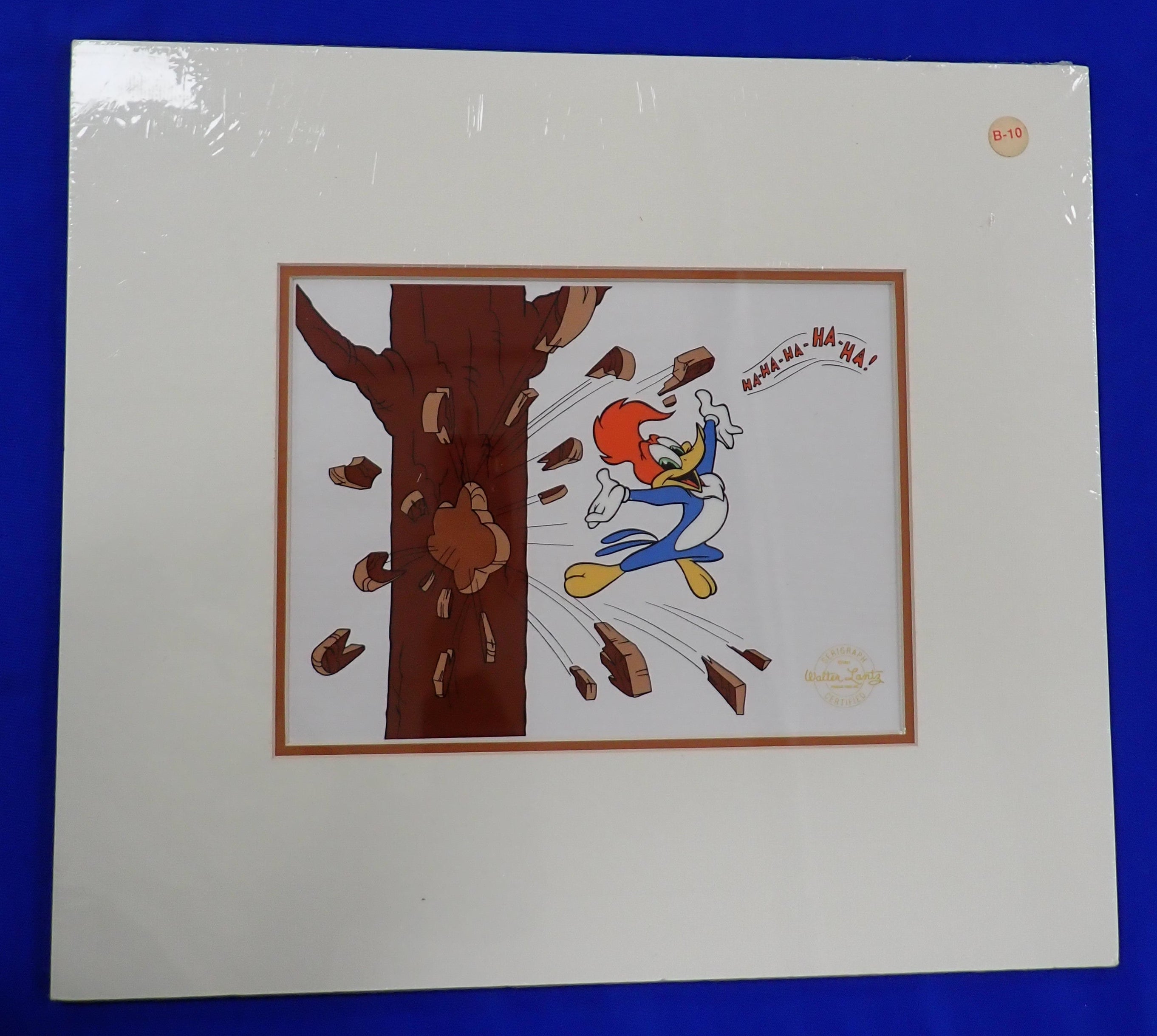 Woody Woodpecker Walter Lantz Serigraph Cel w/ COA