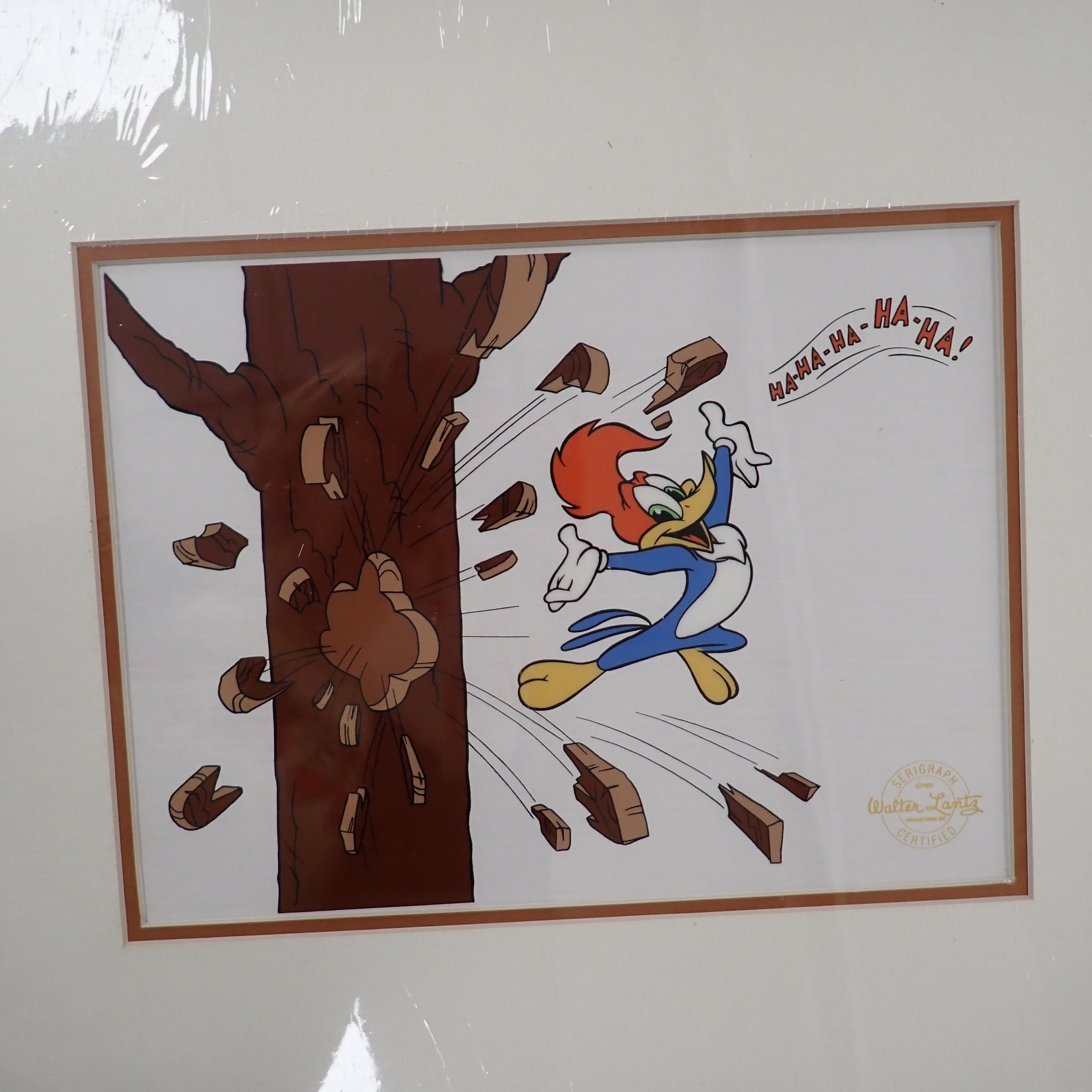 Woody Woodpecker Walter Lantz Serigraph Cel w/ COA
