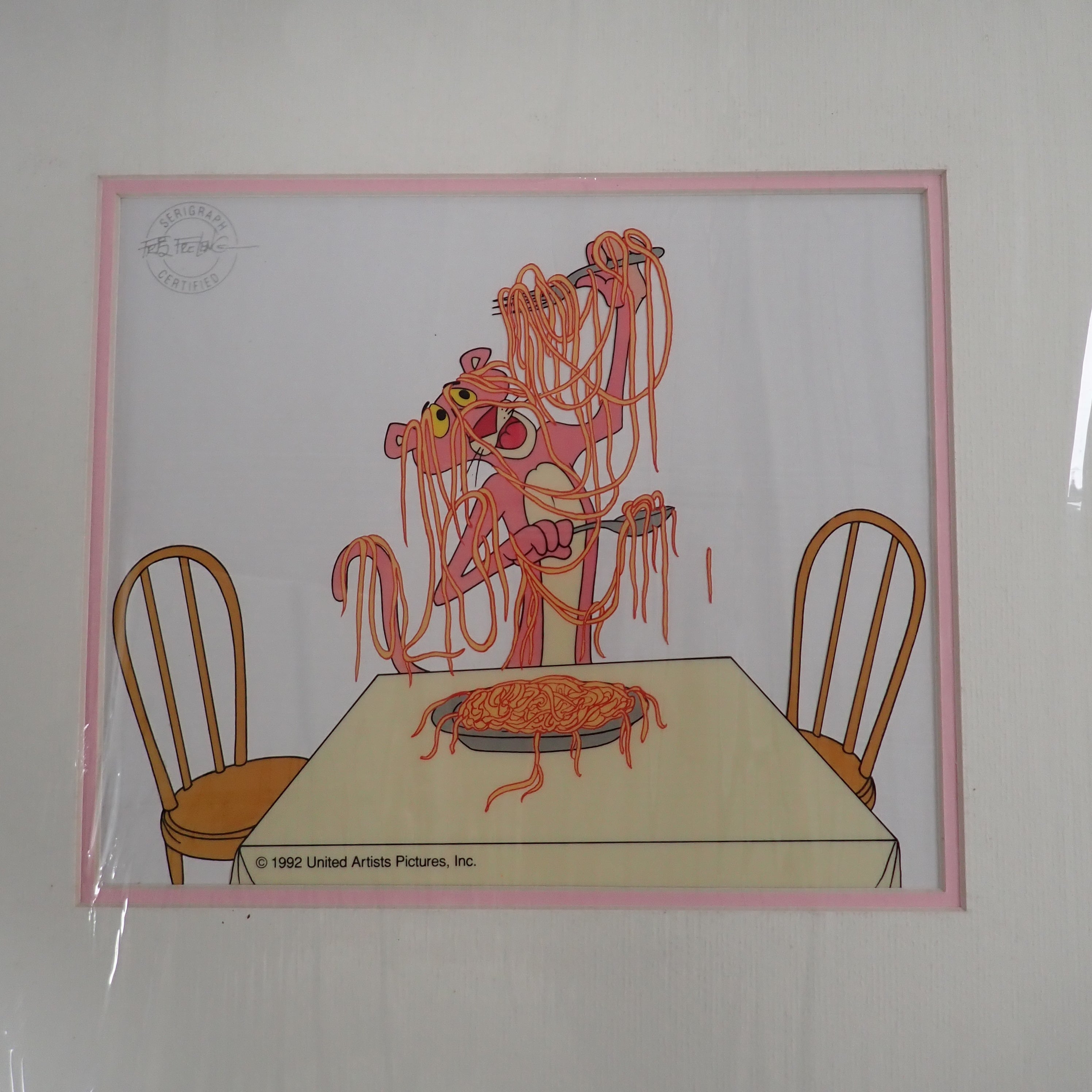 Pink Panther Untitled Artists Serigraph Cel w/ COA