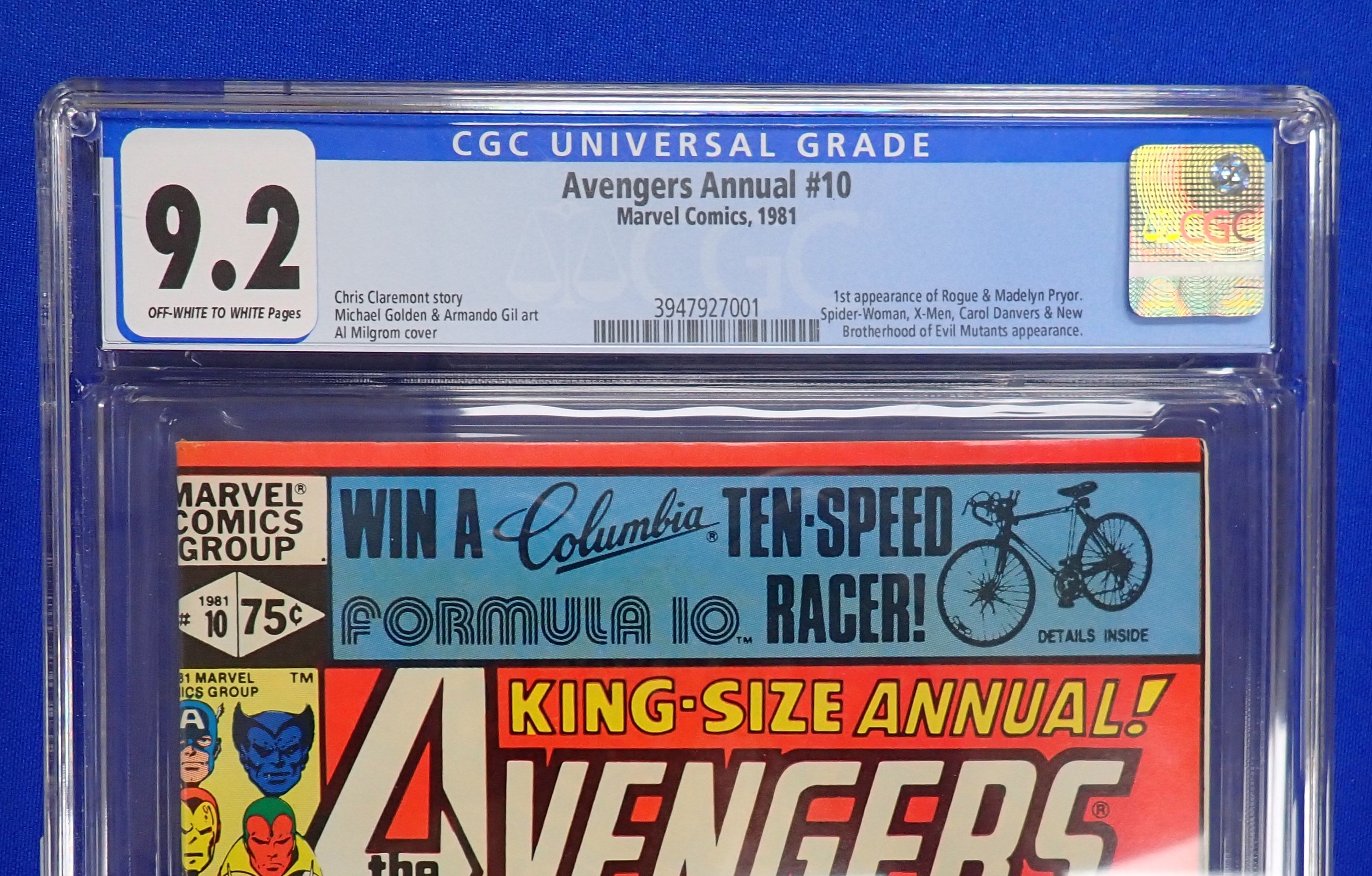 Avengers Annual #10 (1981) - CGC 9.2 - 1st Rogue & Madelyn Pryor
