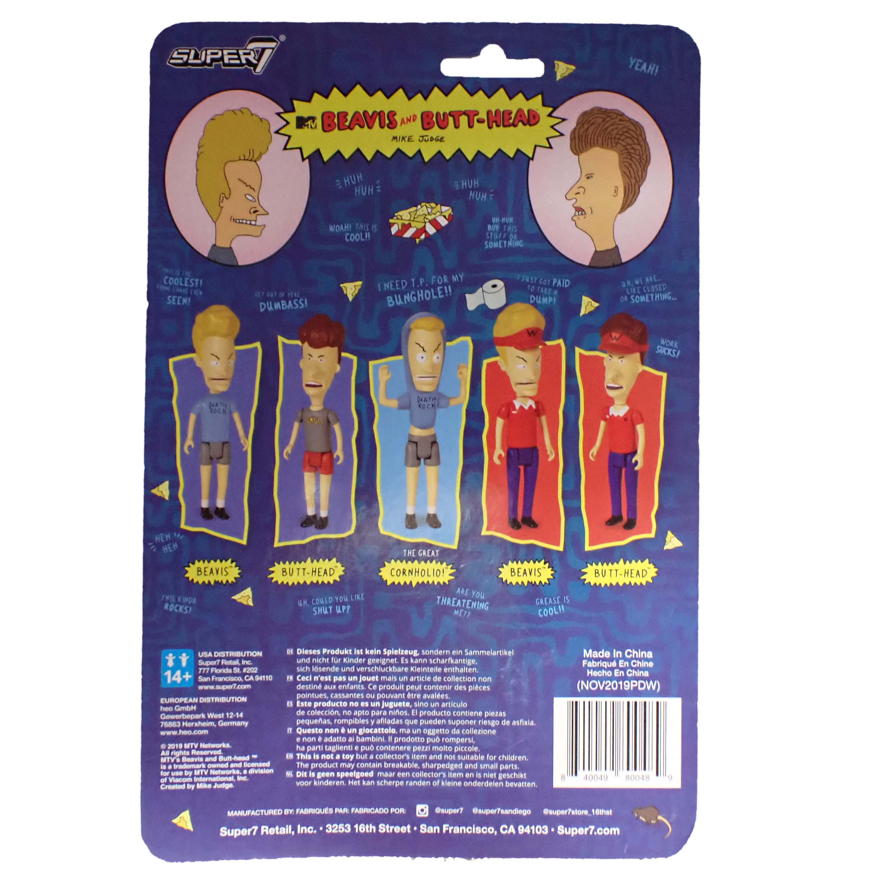 Beavis and Butthead Set - ReAction Figures [Pre-Owned]