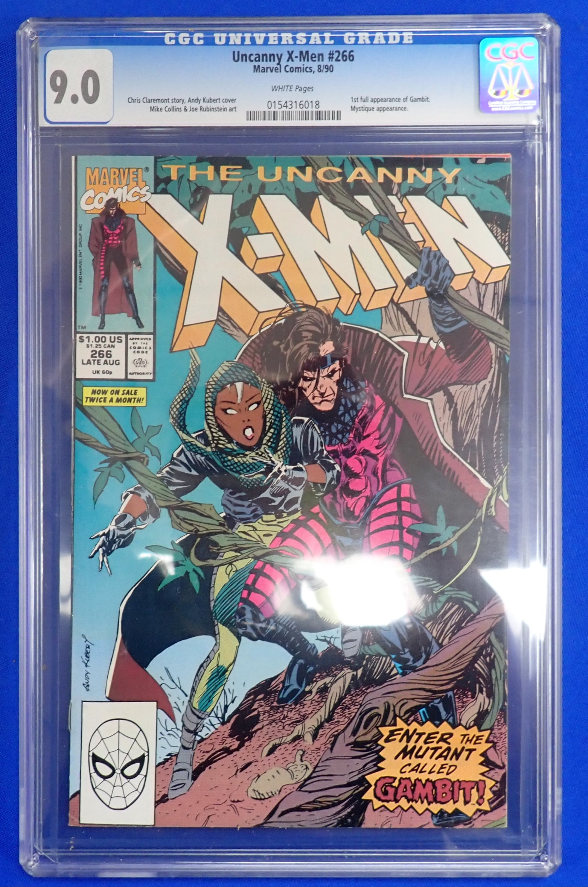 Uncanny X-Men #266 (1990) - CGC 9.0 - 1st Full Gambit