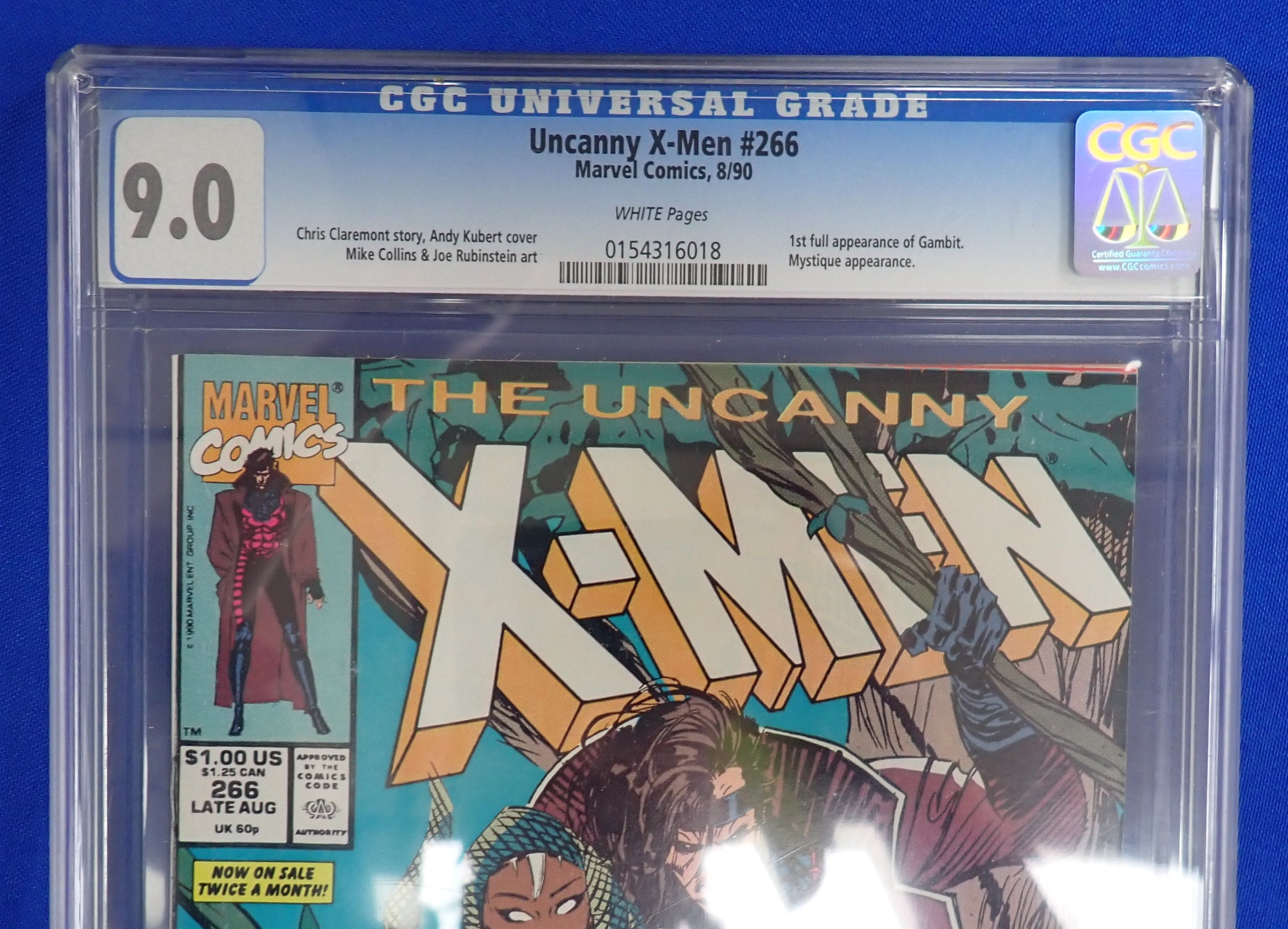 Uncanny X-Men #266 (1990) - CGC 9.0 - 1st Full Gambit