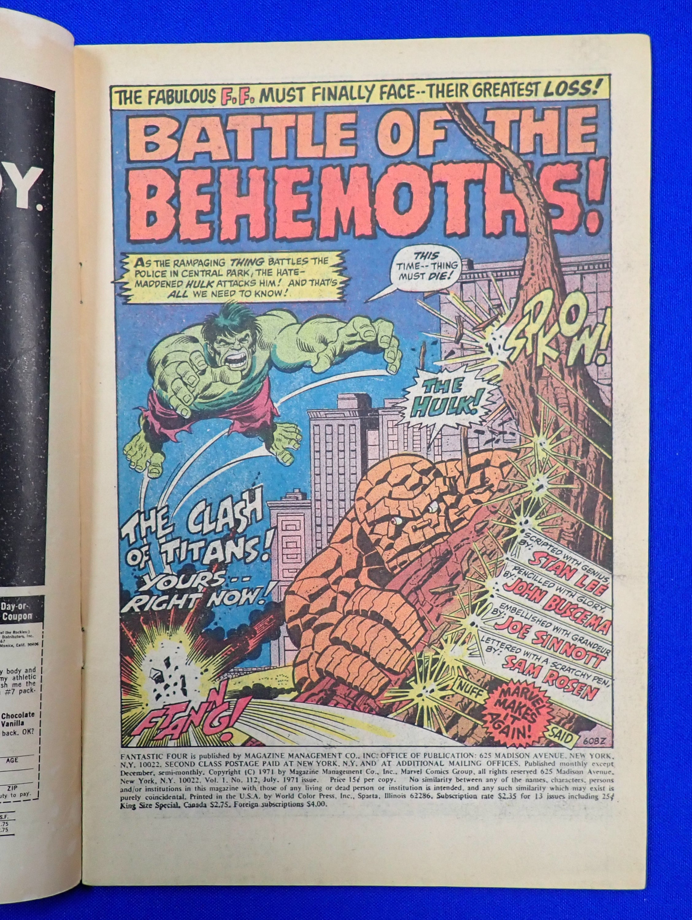 Fantastic Four #112 (1971) - GD/VG (3.0)