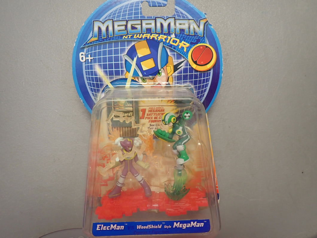 Mega Man NT Warrior Elecman v Woodshield MM