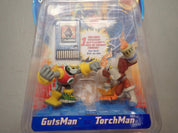 Mega Man NT Warrior Gutsman v Torchman