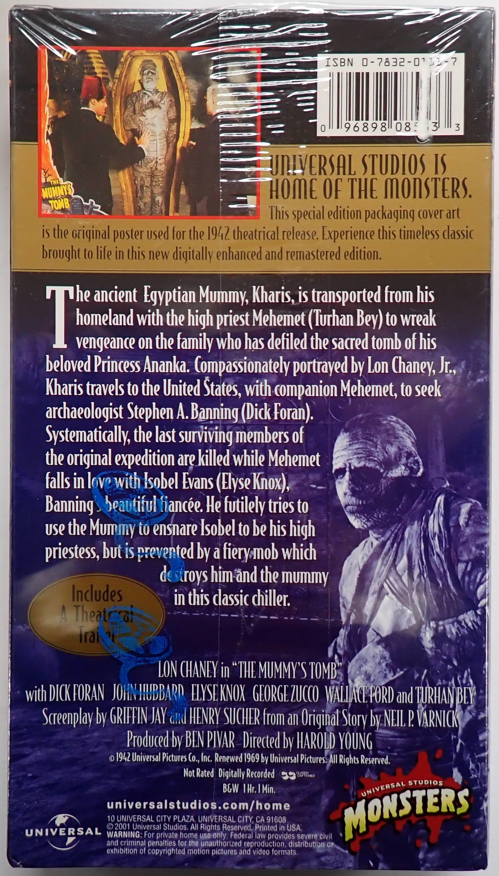 The Mummy's Tomb - VHS
