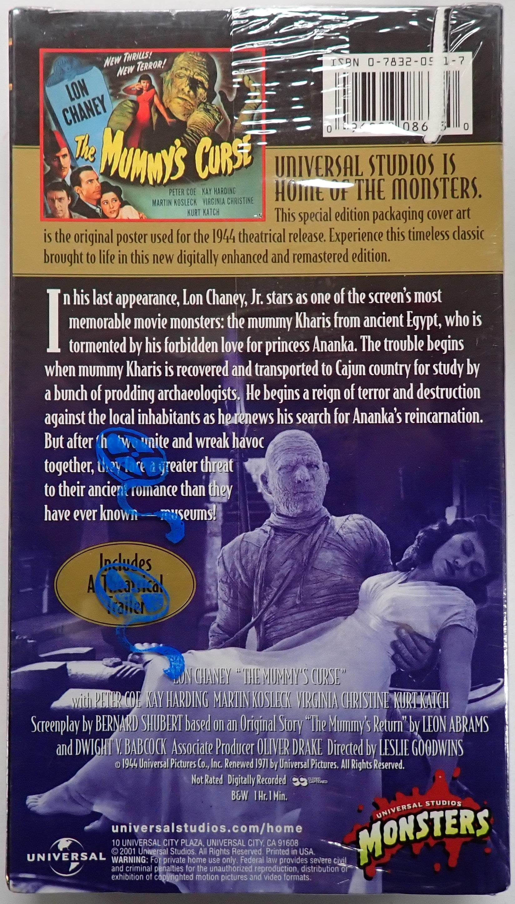 The Mummy's Curse - VHS