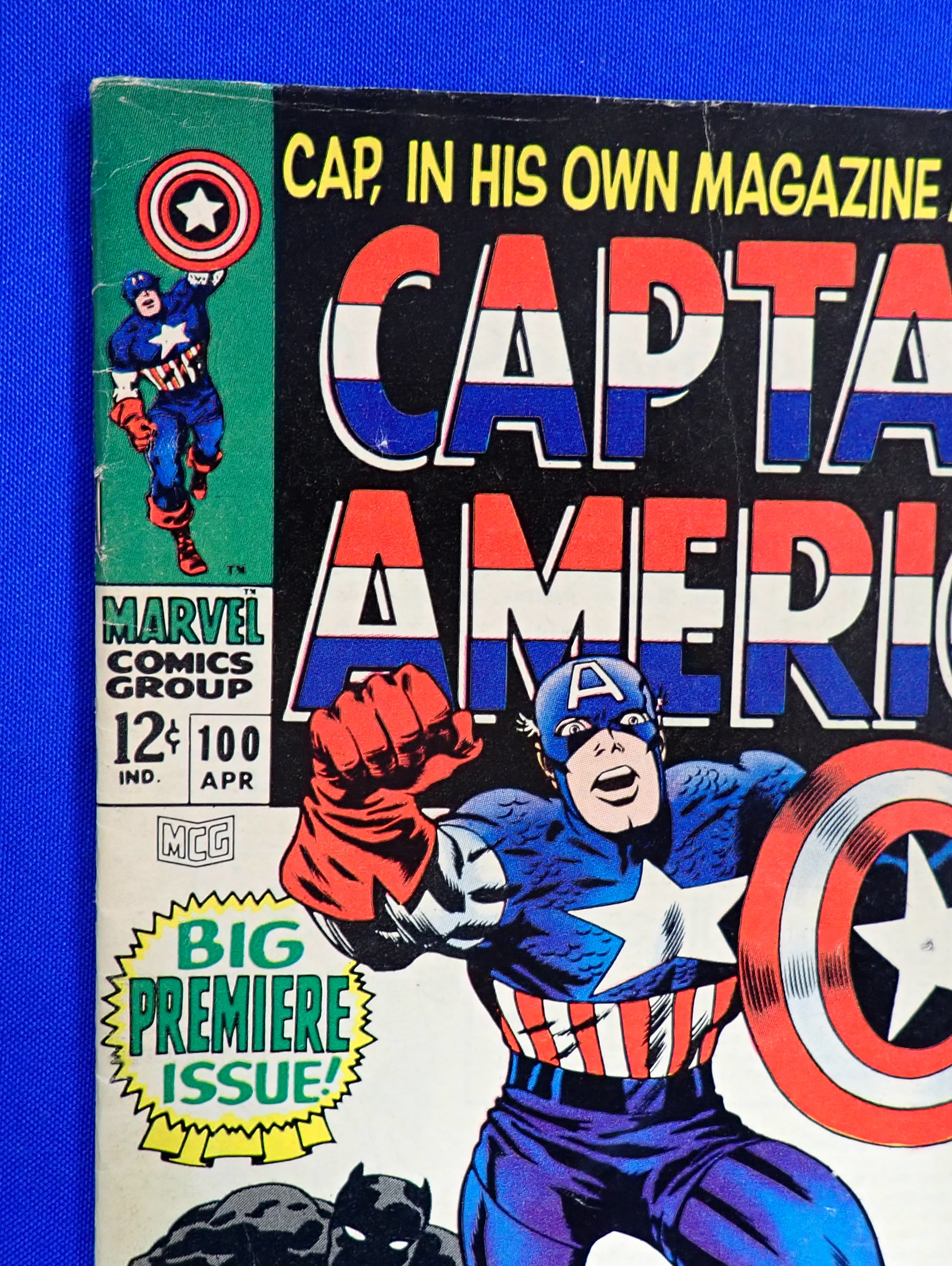 Captain America #100 (1968) - VG (4.0) - 1st Solo Captain America Series