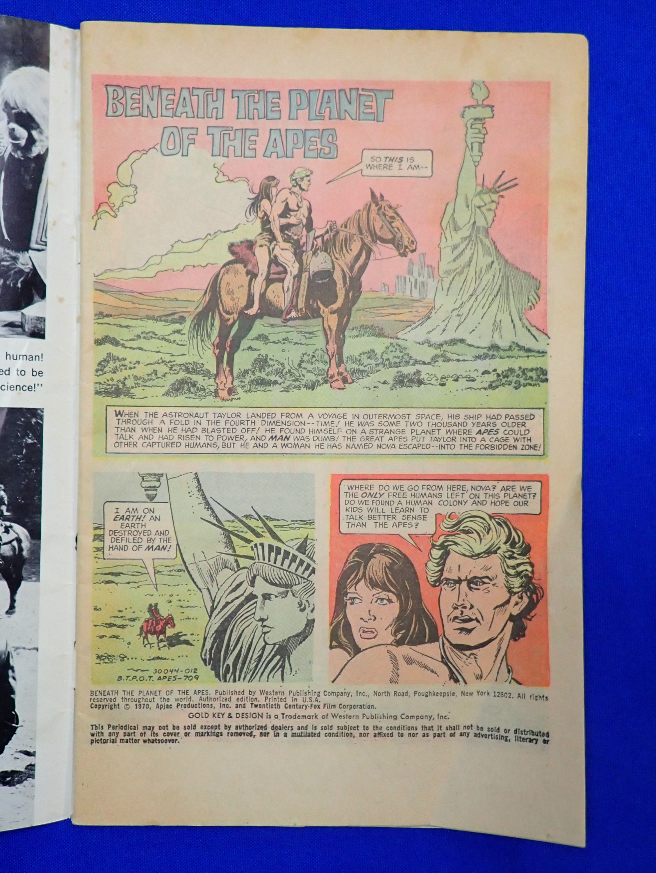 Beneath the Planet of the Apes (1970) - VG- (3.5) - 1st Planet of the Apes