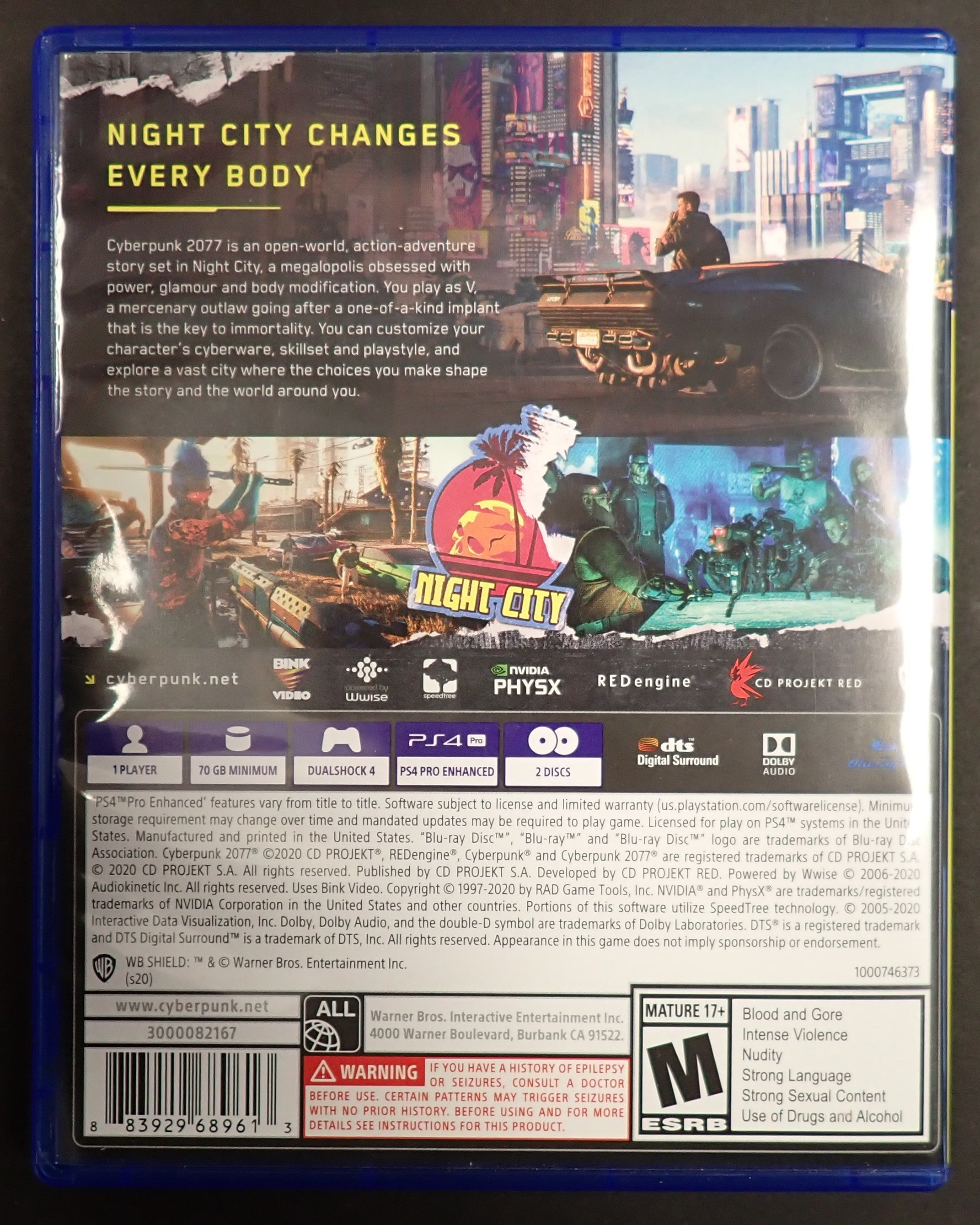 Cyberpunk 2077 + Steelbook - PS4