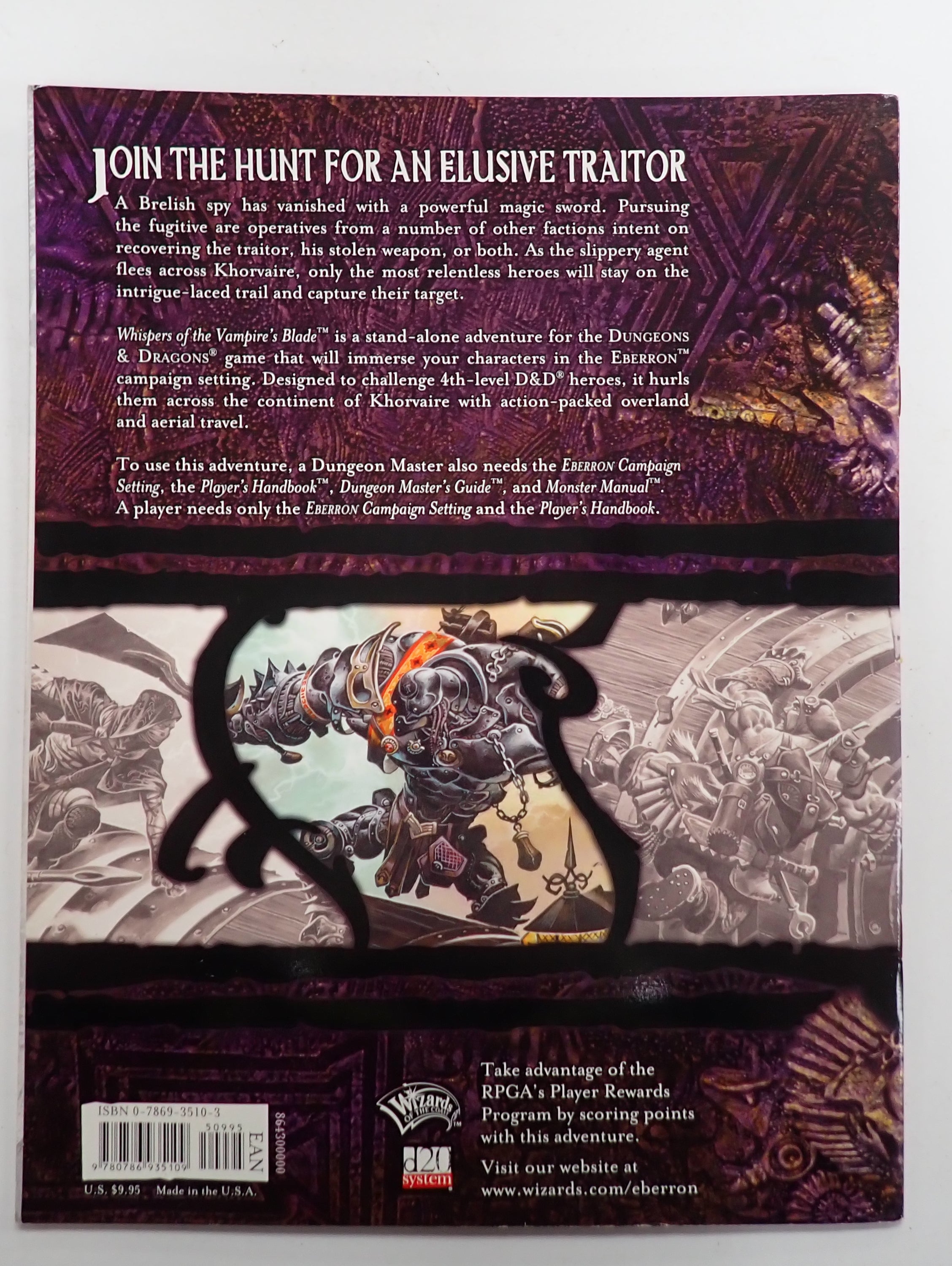 D&D 3.5e Adventure: Whispers of the Vampires Blade