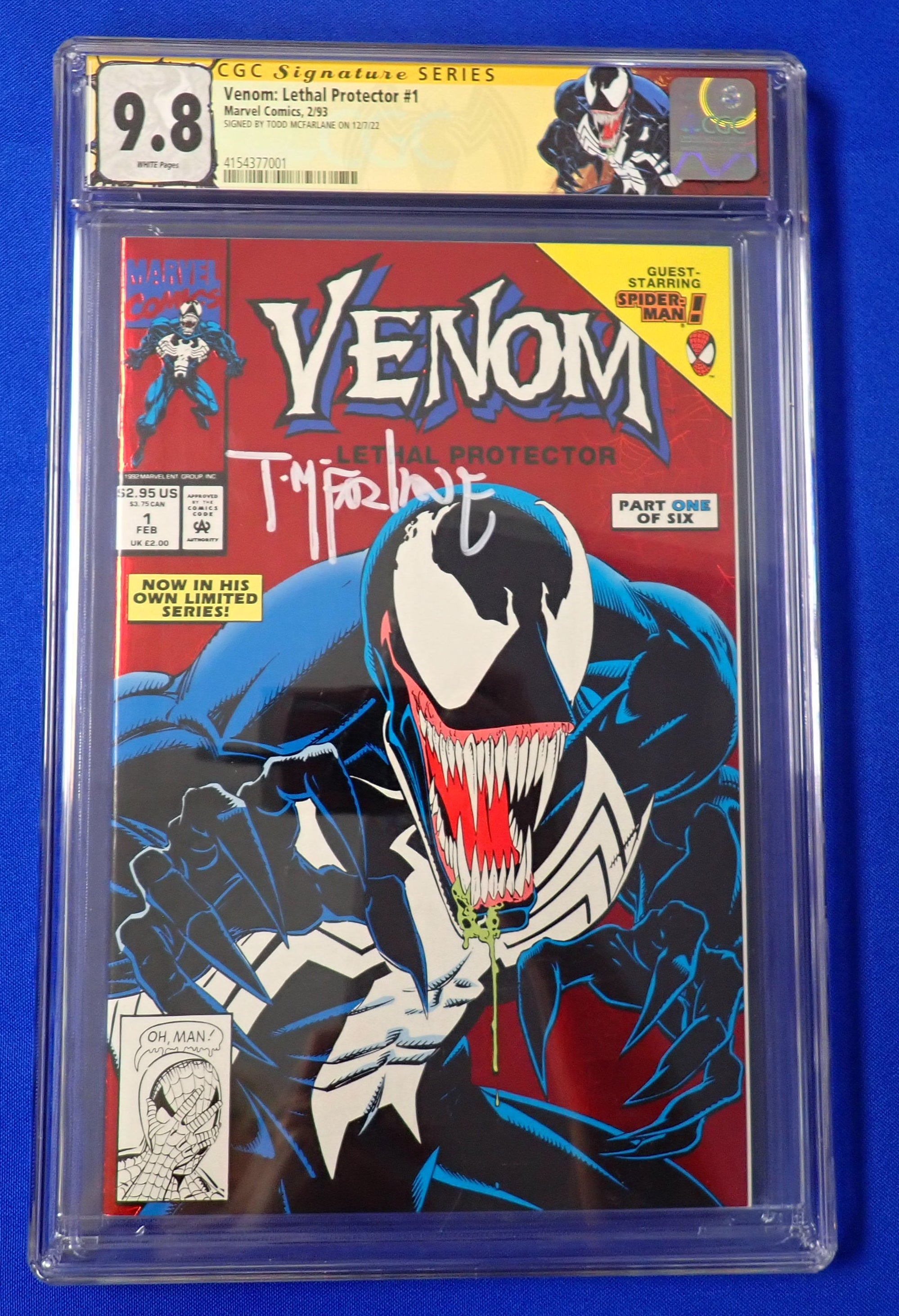 Venom: Lethal Protector #1 (1993) - CGC 9.8 - SIGNED BY TODD MCFARLANE