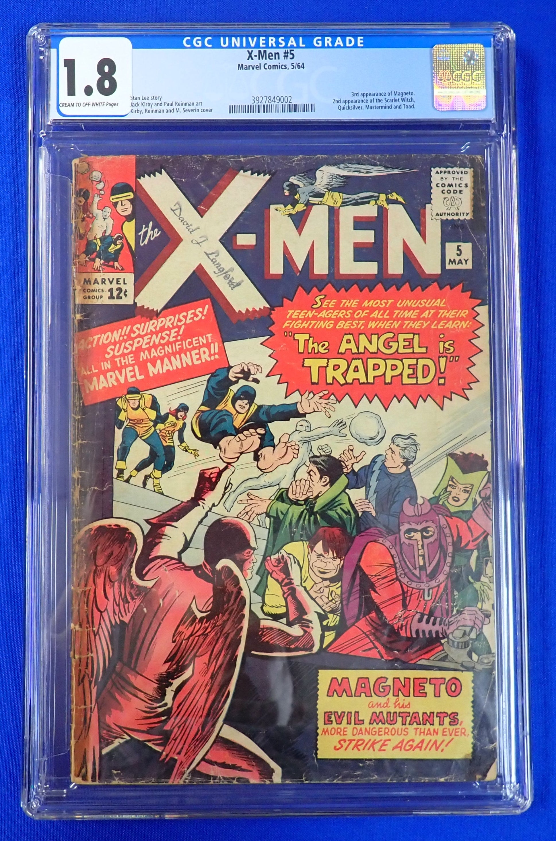 X-Men #5 (1964) - CGC 1.8 - 3rd Magneto