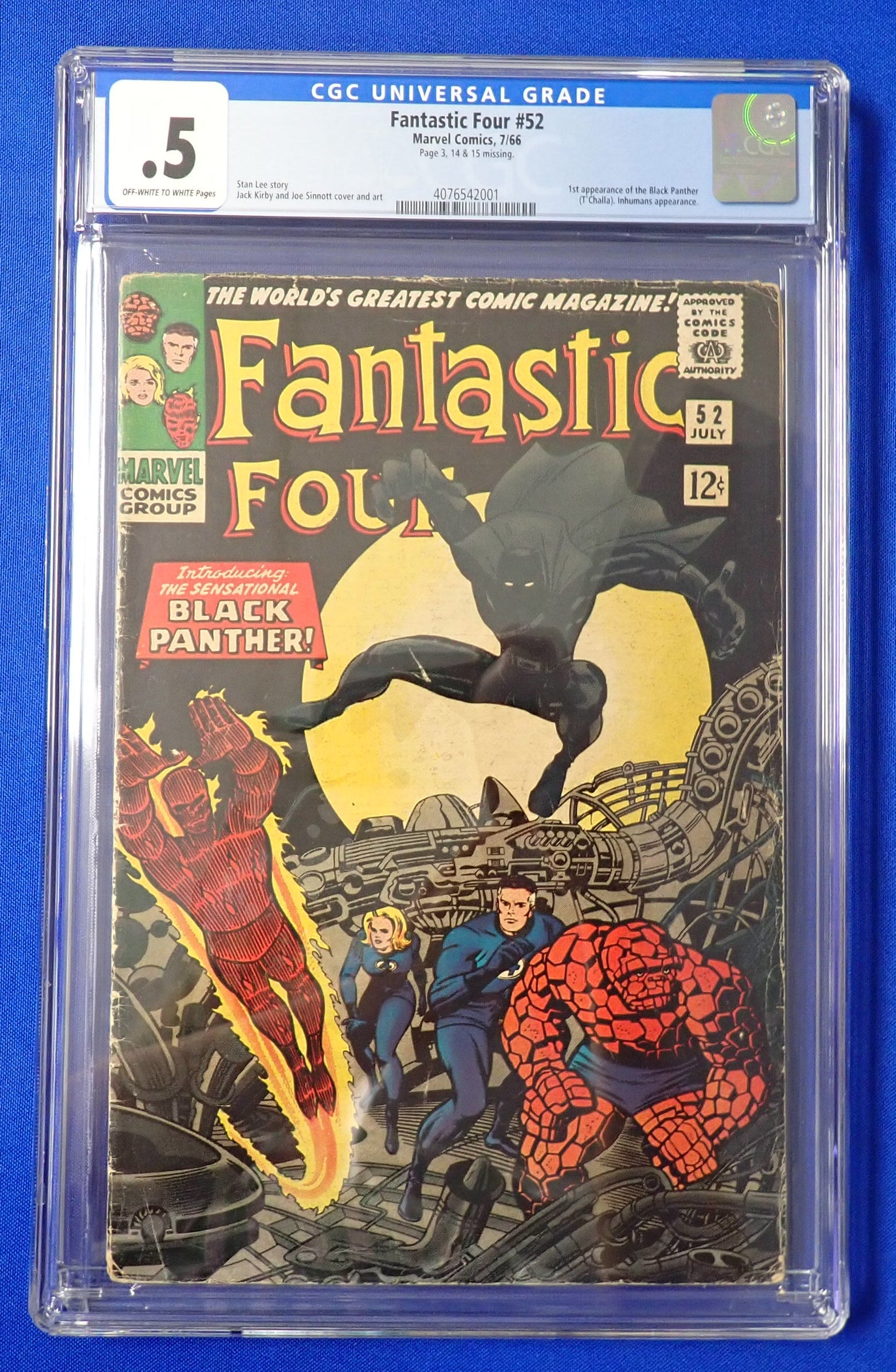 Fantastic Four #52 (1966) - CGC 0.5 - 1st Black Panther