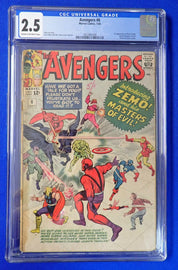 Avengers #6 (1964) - CGC 2.5 - 1st Baron Zemo