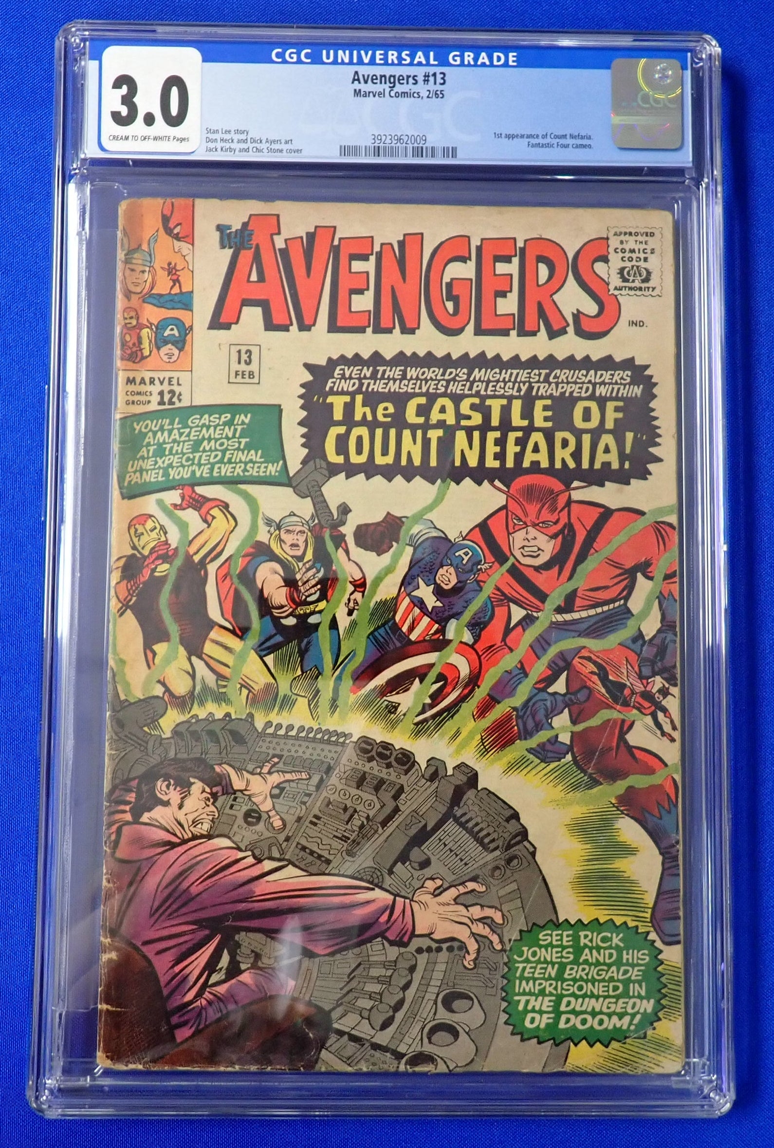 Avengers #13 (1965) - CGC 3.0 - 1st Count Nefaria