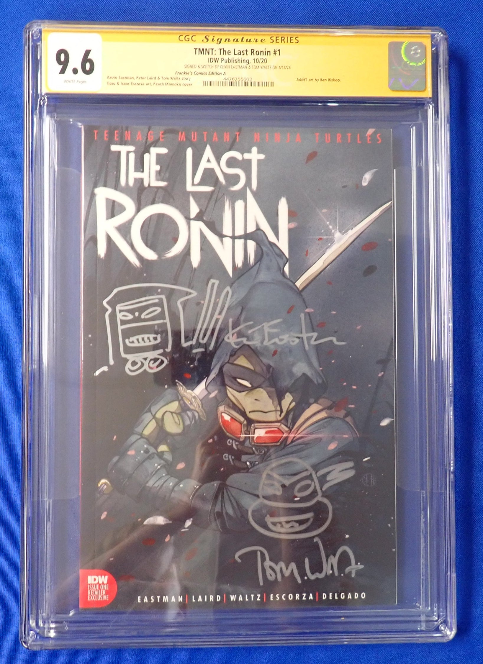 TMNT: The Last Ronin #1 (2020) - CGC 9.6 - SIGNED & SKETCH BY KEVIN EASTMAN & TOM WALTZ