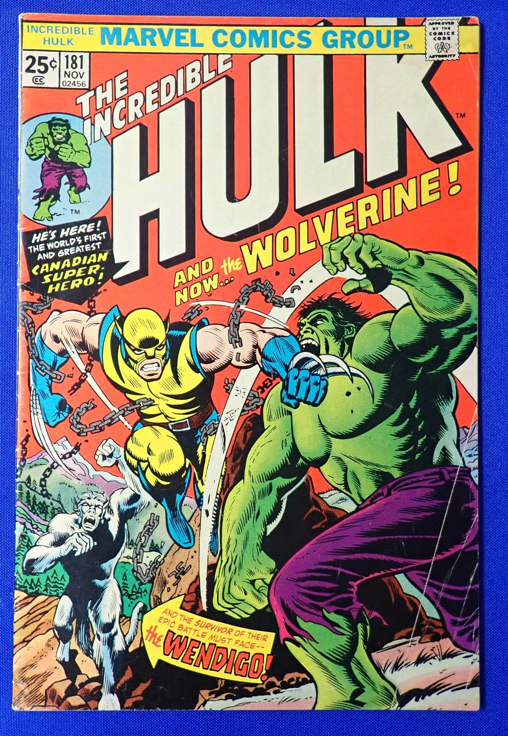 Incredible Hulk #181 (1974) - VG+ (4.5) - 1st Wolverine + MVS Intact