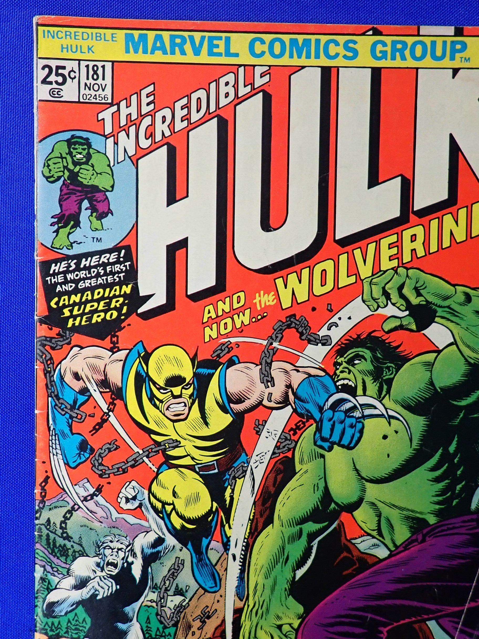 Incredible Hulk #181 (1974) - VG+ (4.5) - 1st Wolverine + MVS Intact